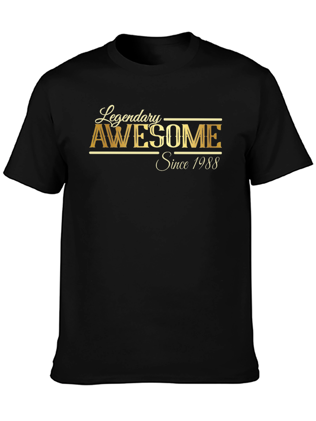 Legendary Awesome Since 1988 Black T-Shirt