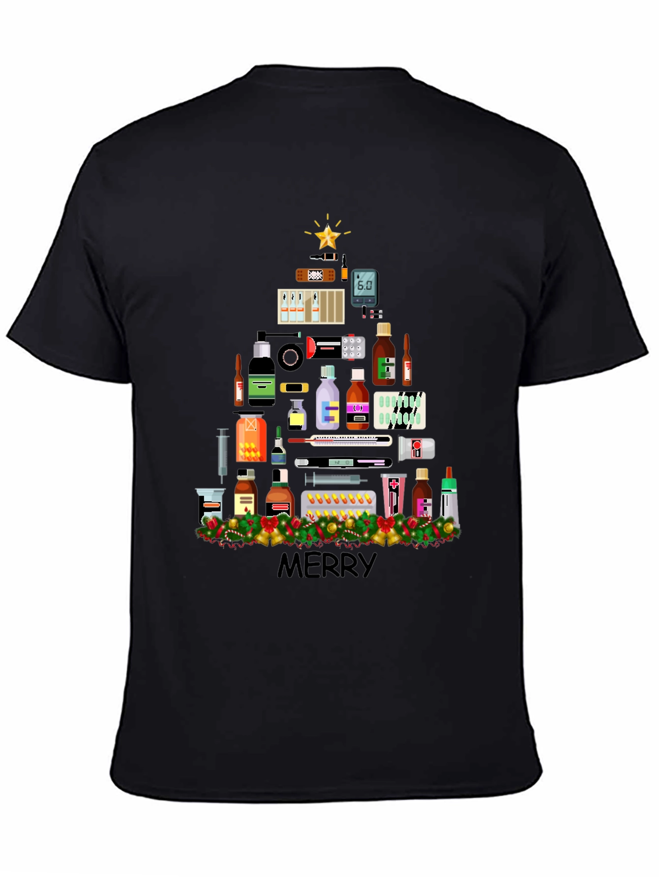 Medical Christmas Tree T-Shirt - Holiday Healthcare Apparel