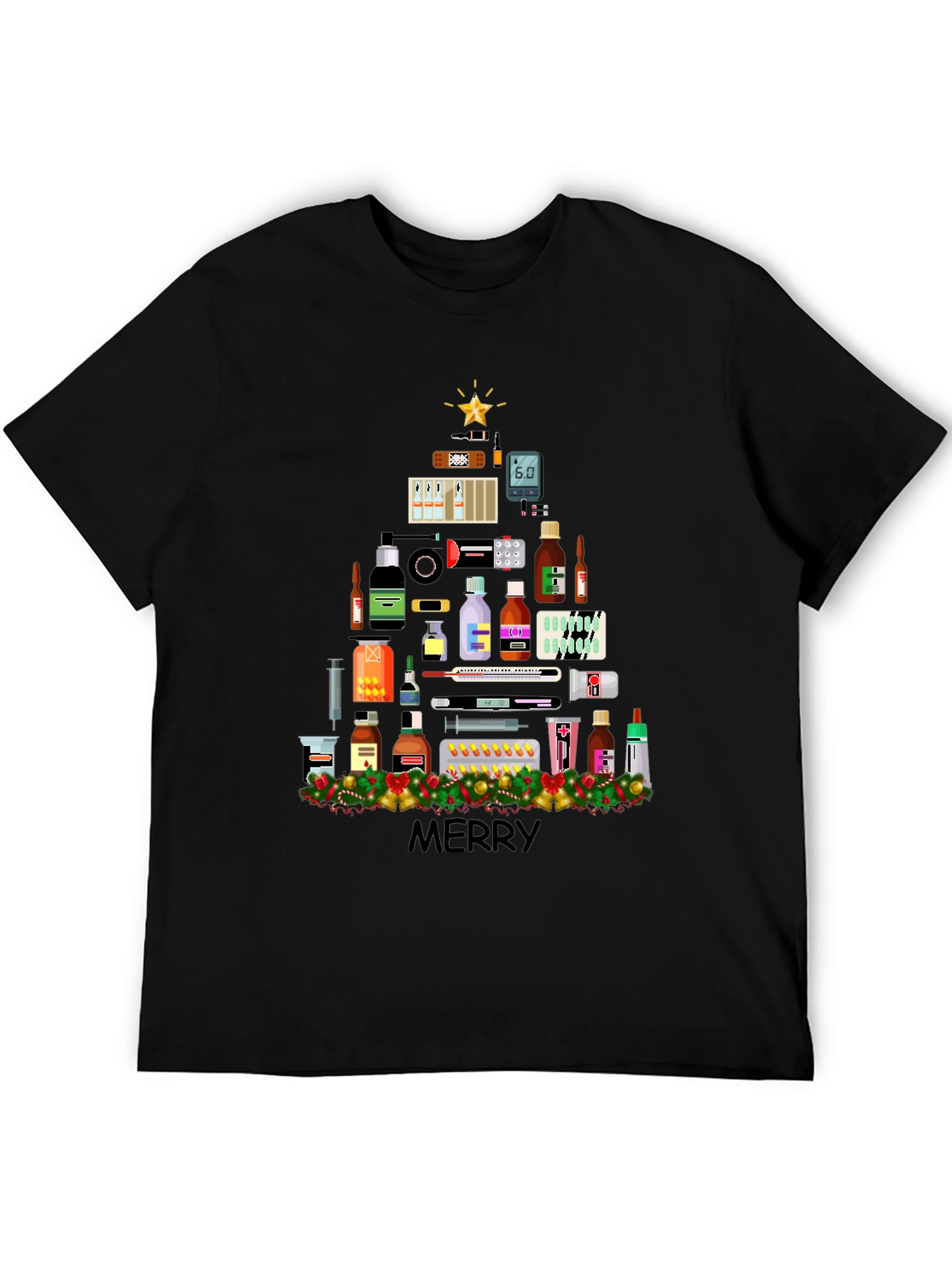 Medical Christmas Tree T-Shirt - Holiday Healthcare Apparel
