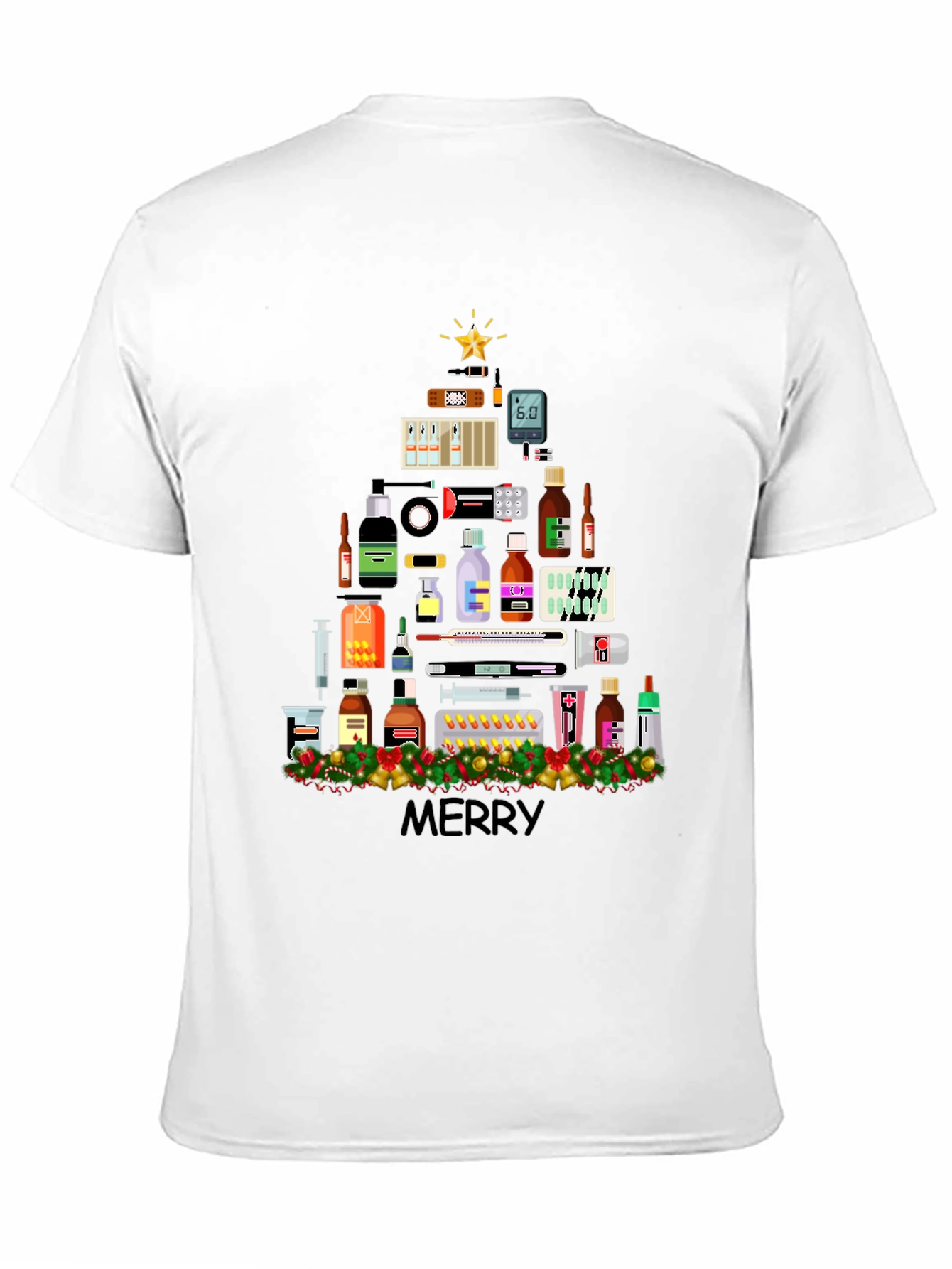 Medical Christmas Tree T-Shirt - Holiday Healthcare Apparel