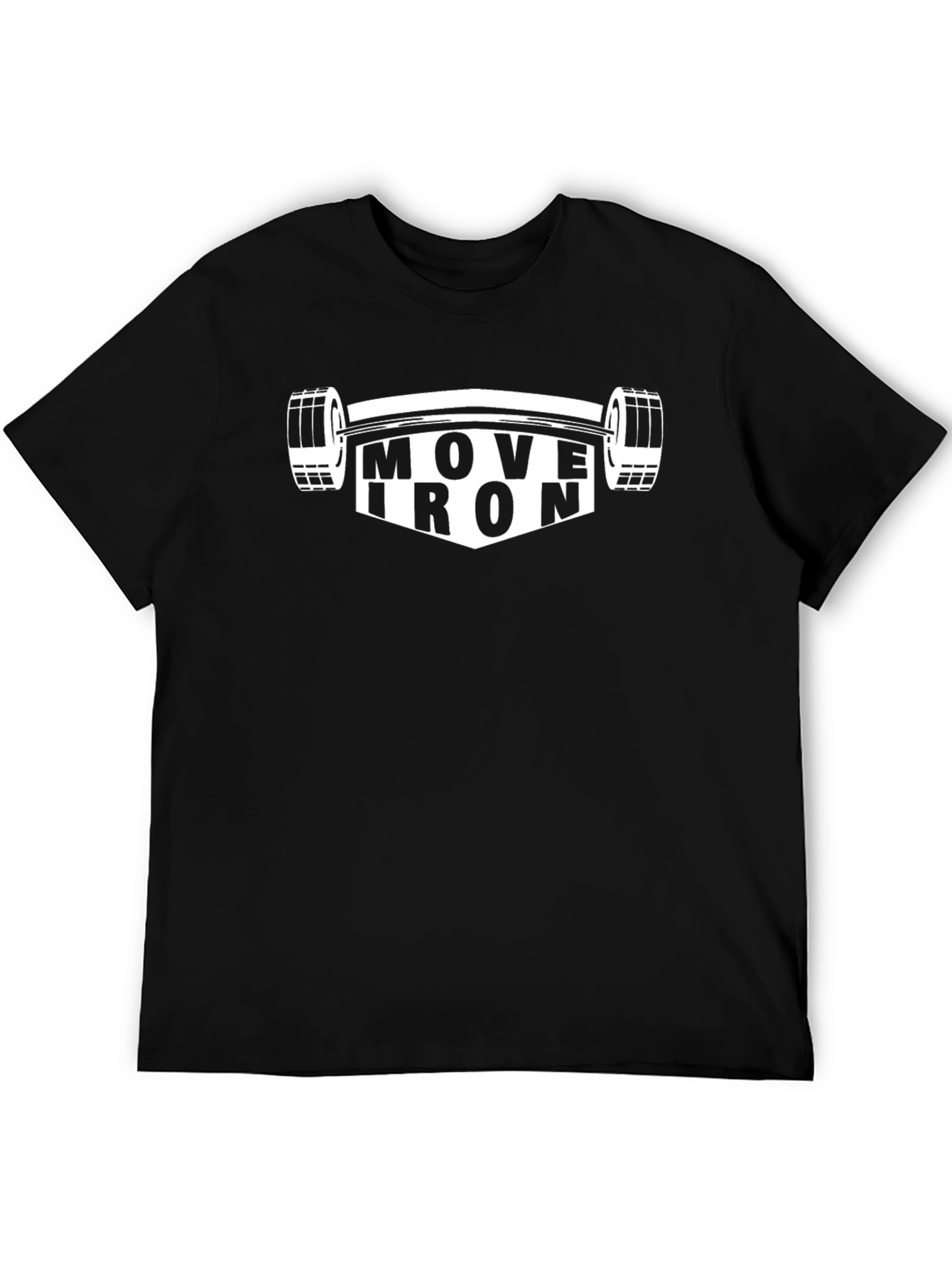 Move Iron Black T-Shirt - Gym Workout Apparel