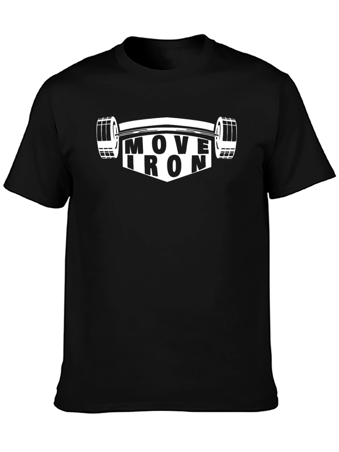 Move Iron Black T-Shirt - Gym Workout Apparel