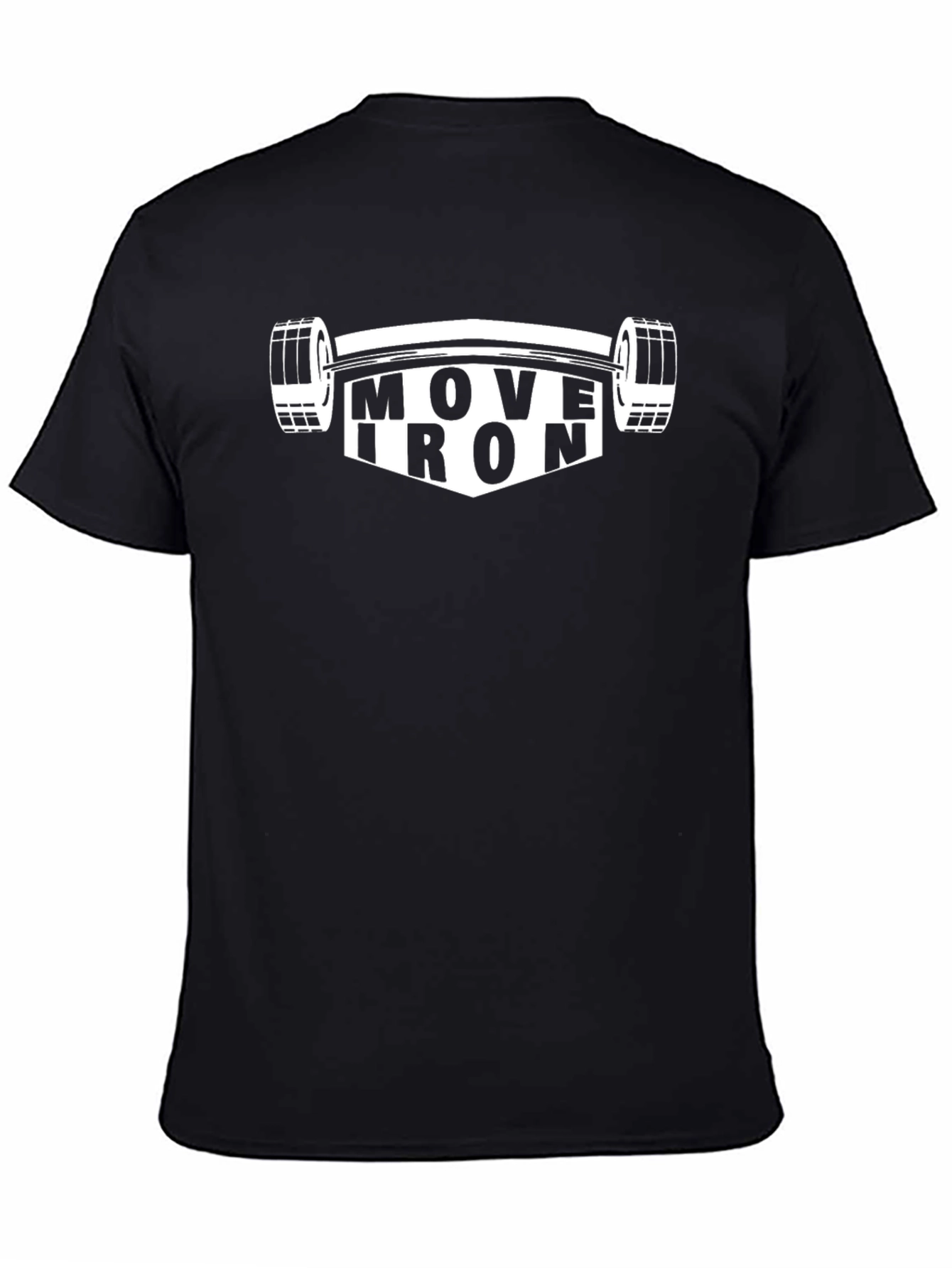 Move Iron Black T-Shirt - Gym Workout Apparel