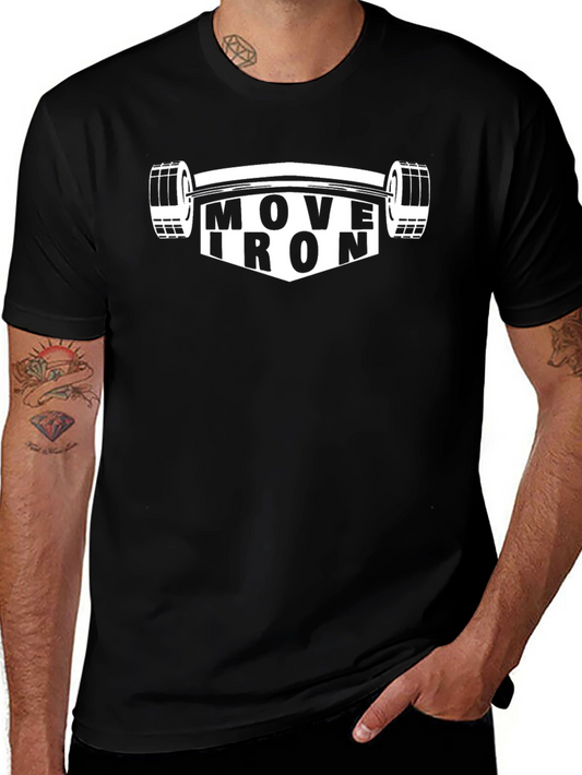 Move Iron Black T-Shirt - Gym Workout Apparel