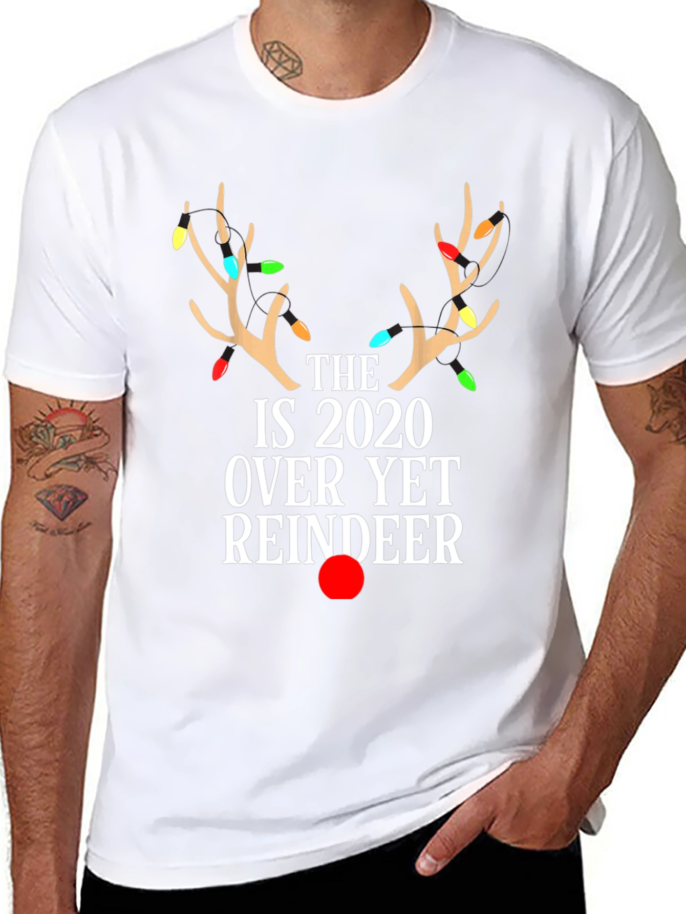 Funny 2020 Reindeer Christmas T-Shirt