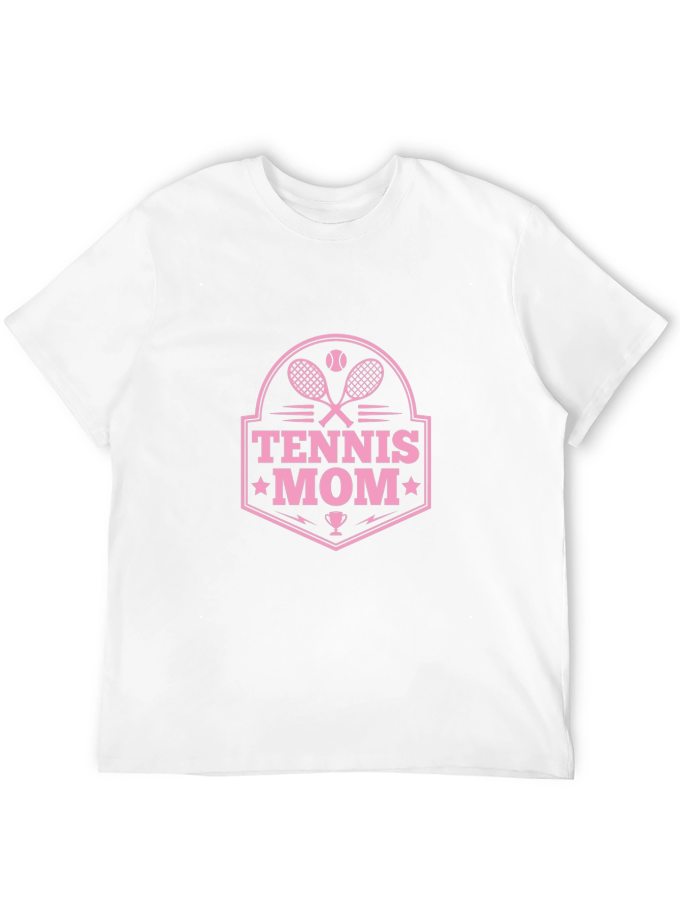 Tennis Mom Graphic Tee - Black Cotton T-Shirt
