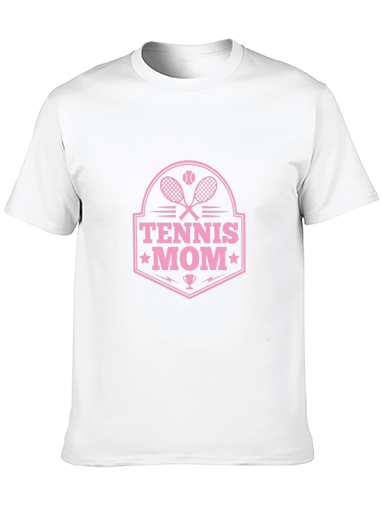 Tennis Mom Graphic Tee - Black Cotton T-Shirt