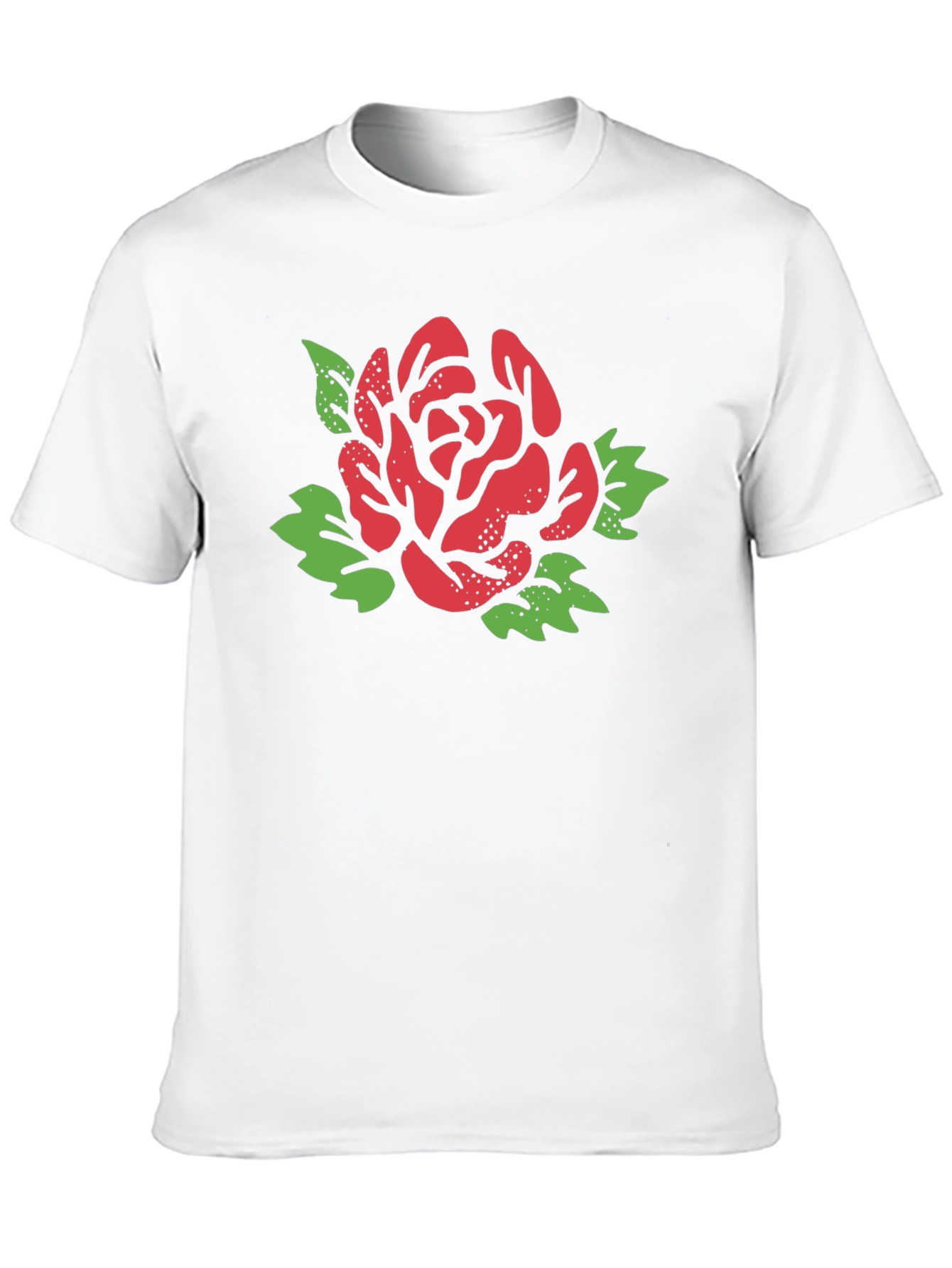 Bold Rose Graphic Tee - Stylish & Unique