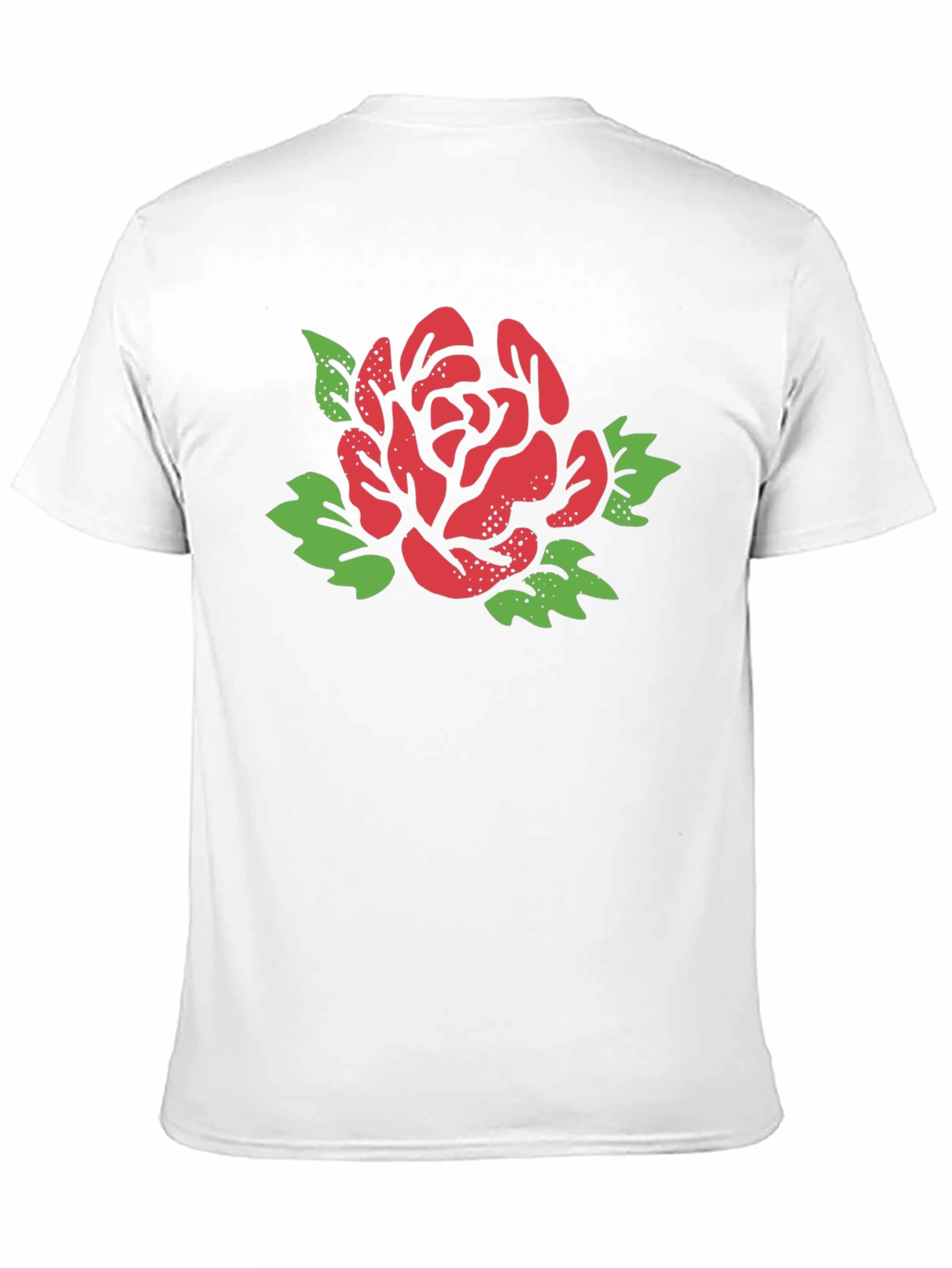 Bold Rose Graphic Tee - Stylish & Unique