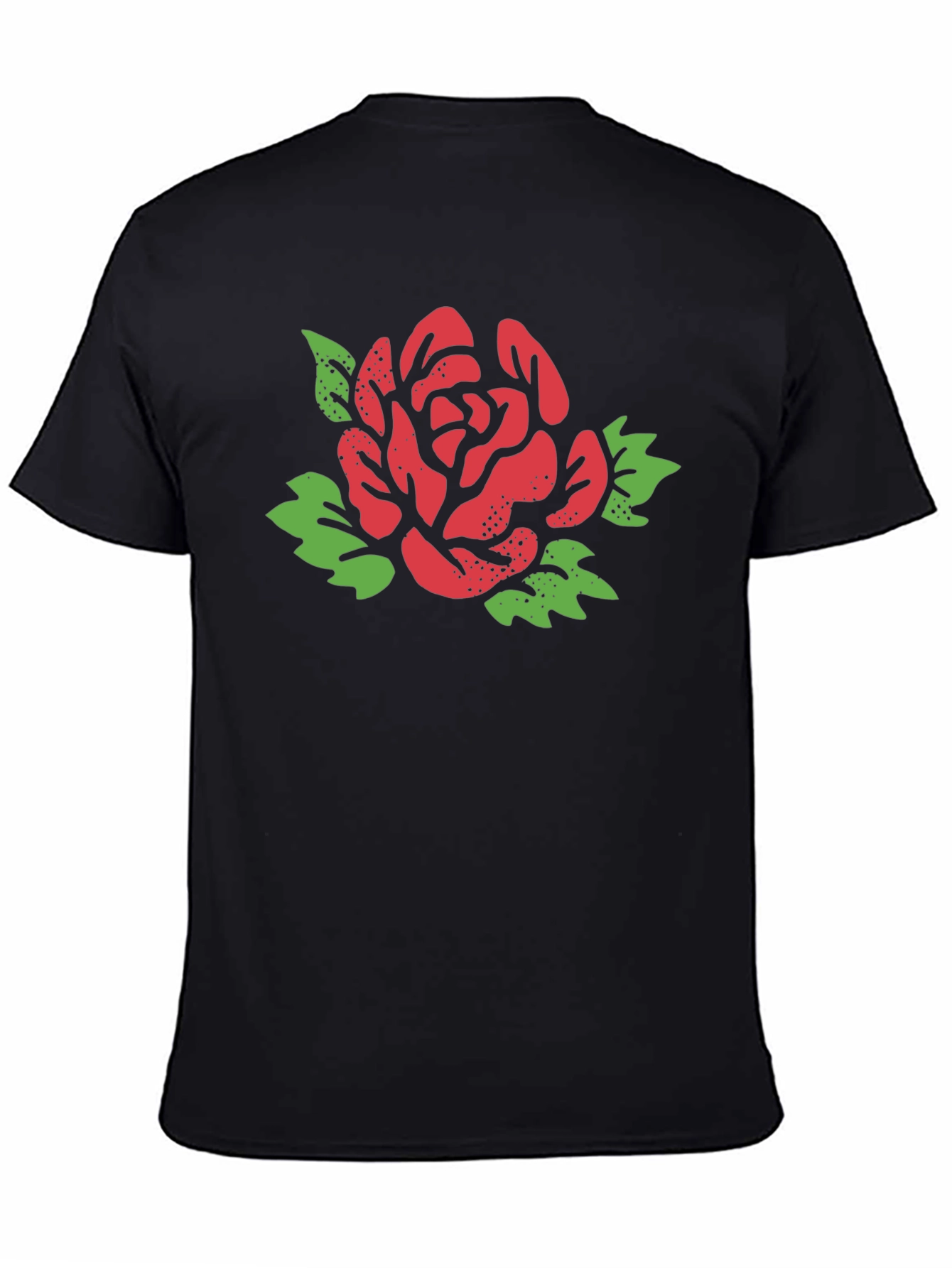 Bold Rose Graphic Tee - Stylish & Unique