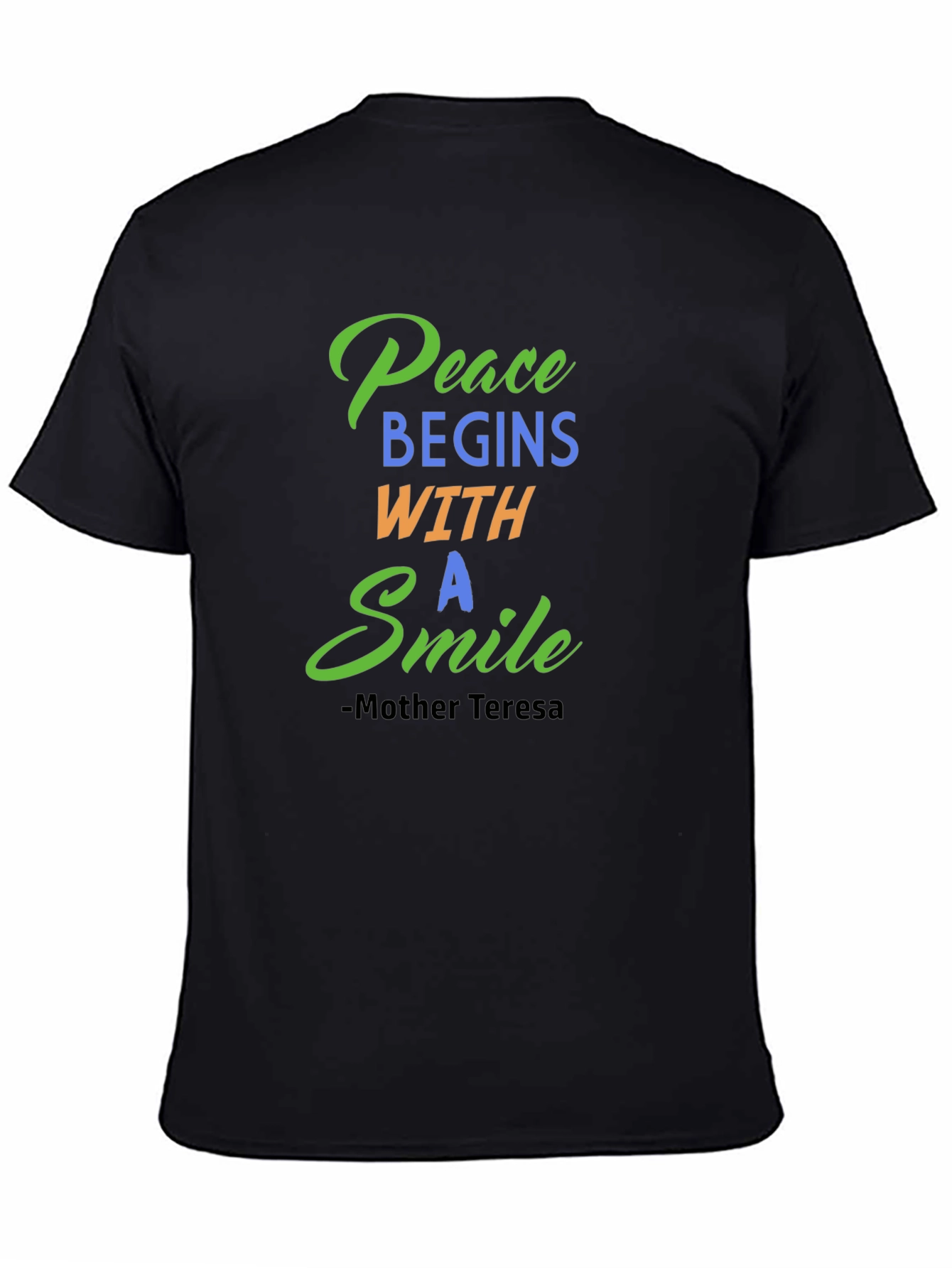 Peace Begins With A Smile Graphic Tee