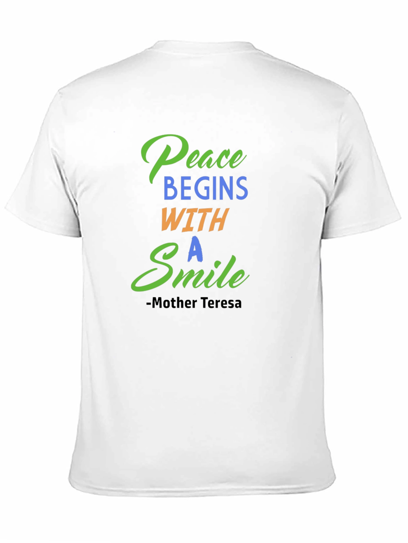 Peace Begins With A Smile Graphic Tee