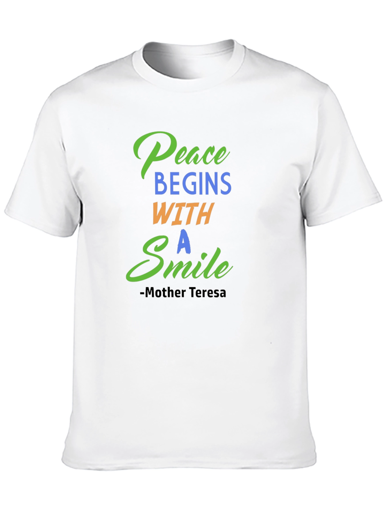 Peace Begins With A Smile Graphic Tee