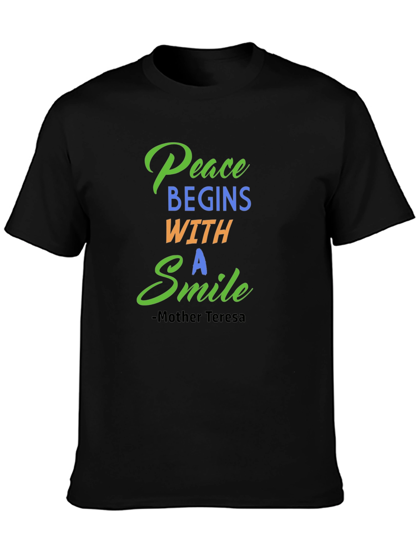 Peace Begins With A Smile Graphic Tee