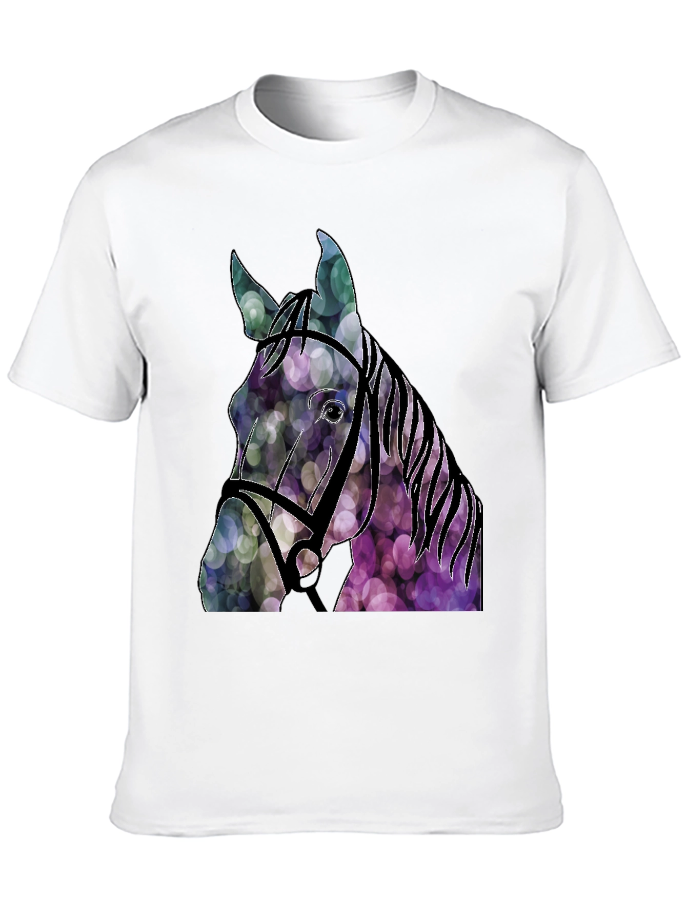 Abstract Horse Head Graphic Tee