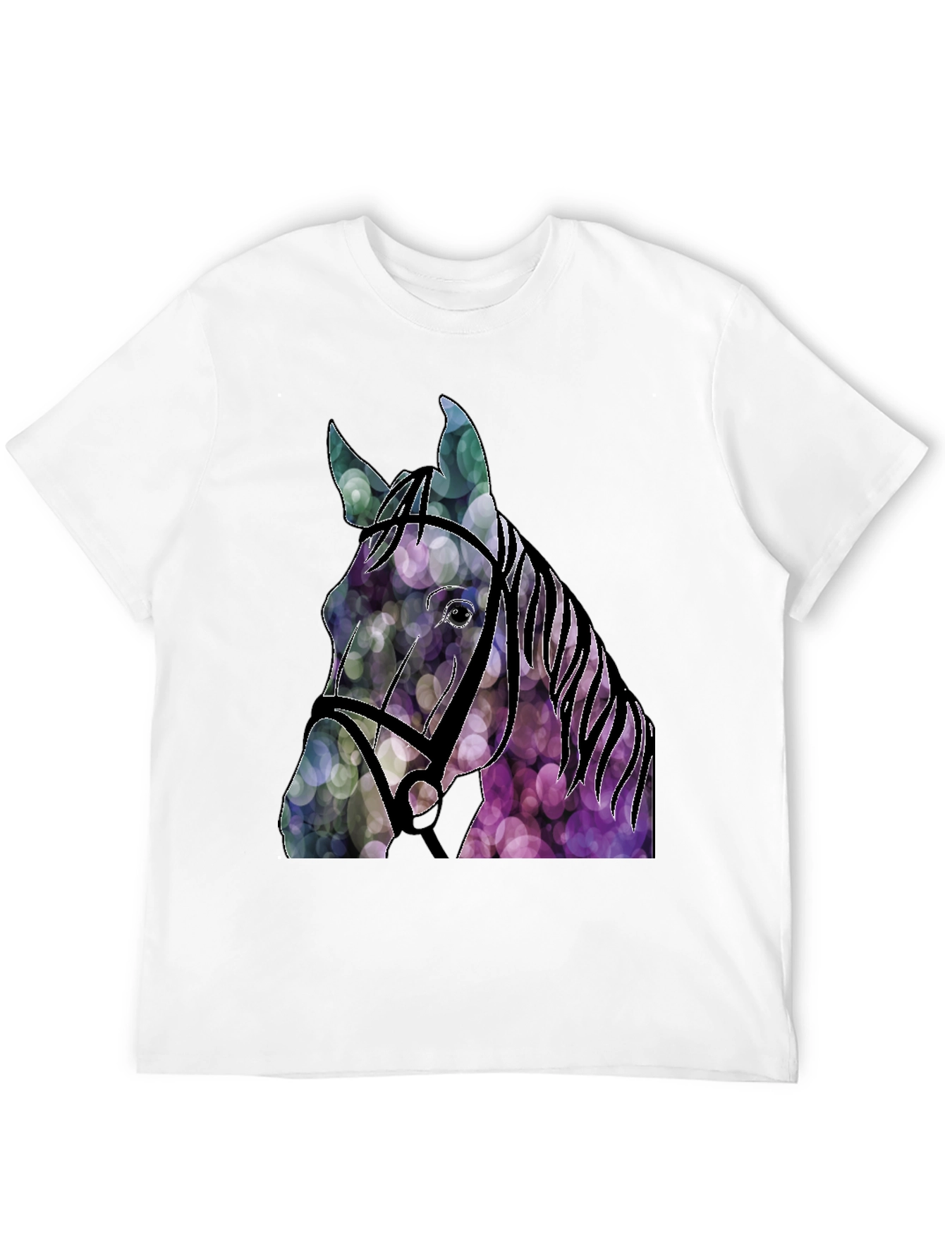 Abstract Horse Head Graphic Tee