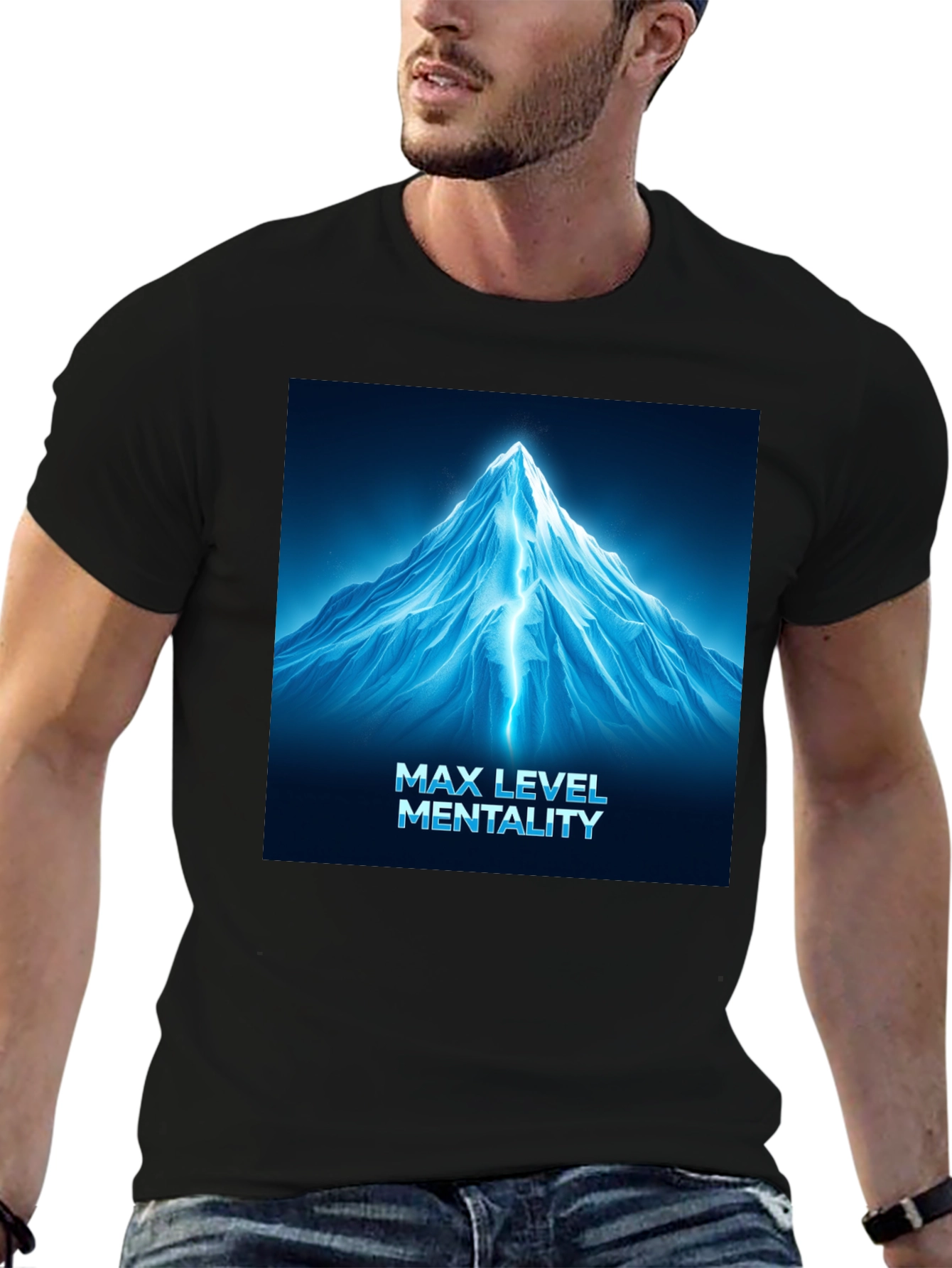 Max Level Mentality Black T-Shirt