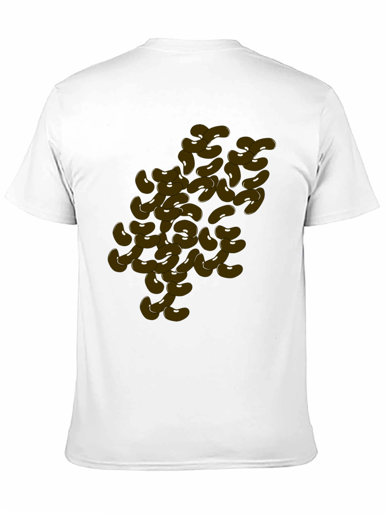 Funny Bean Graphic Black T-Shirt