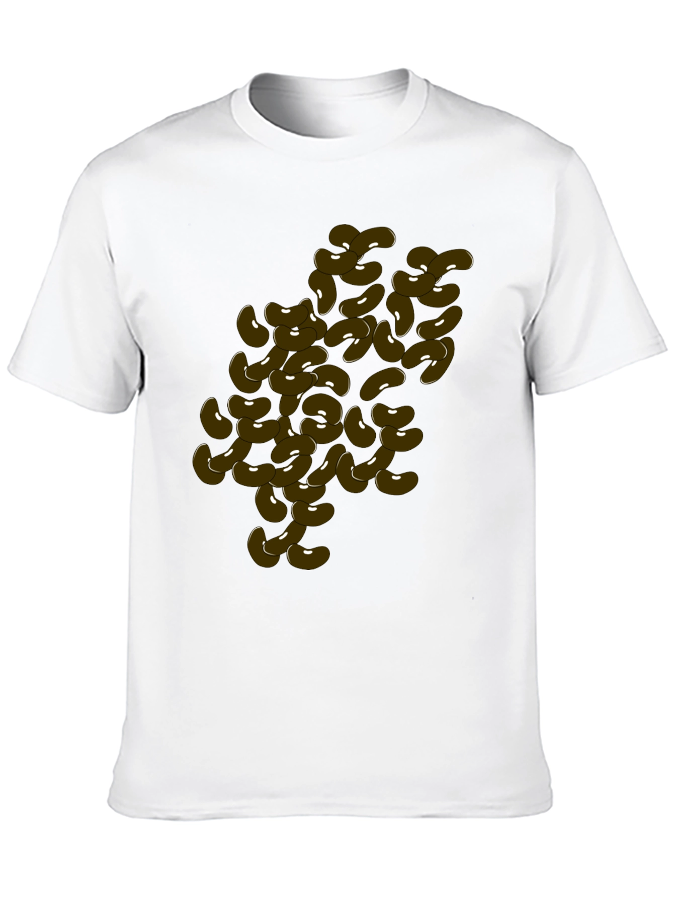 Funny Bean Graphic Black T-Shirt