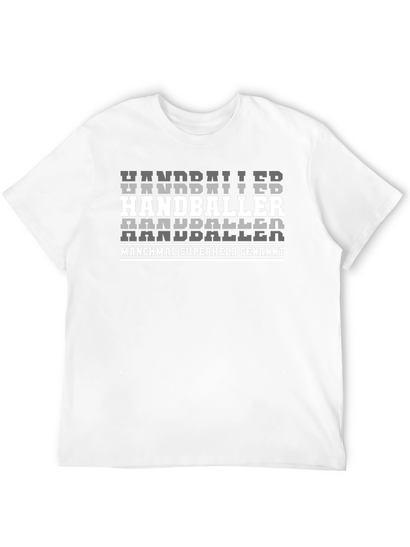 Handballer Superhero T-Shirt - Black Graphic Tee