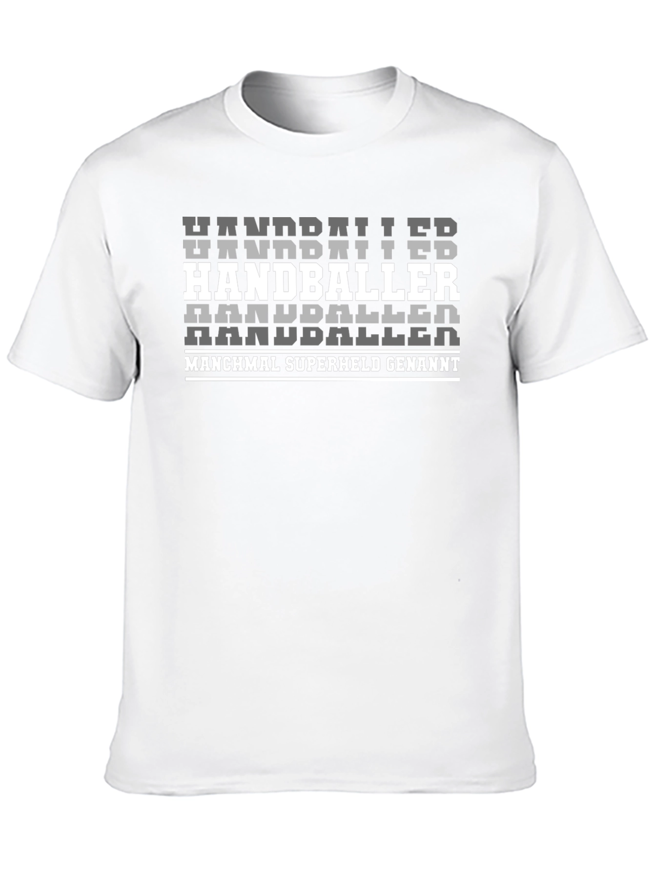 Handballer Superhero T-Shirt - Black Graphic Tee
