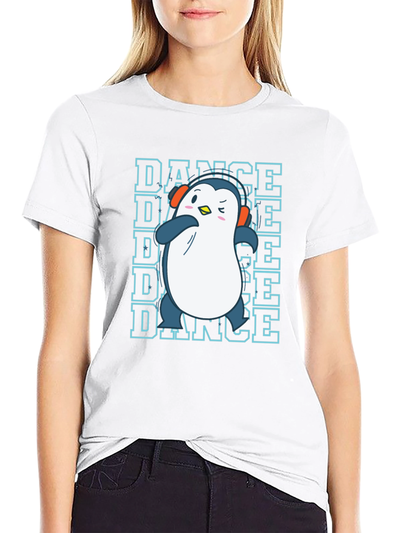 Dance Penguin Graphic T-Shirt