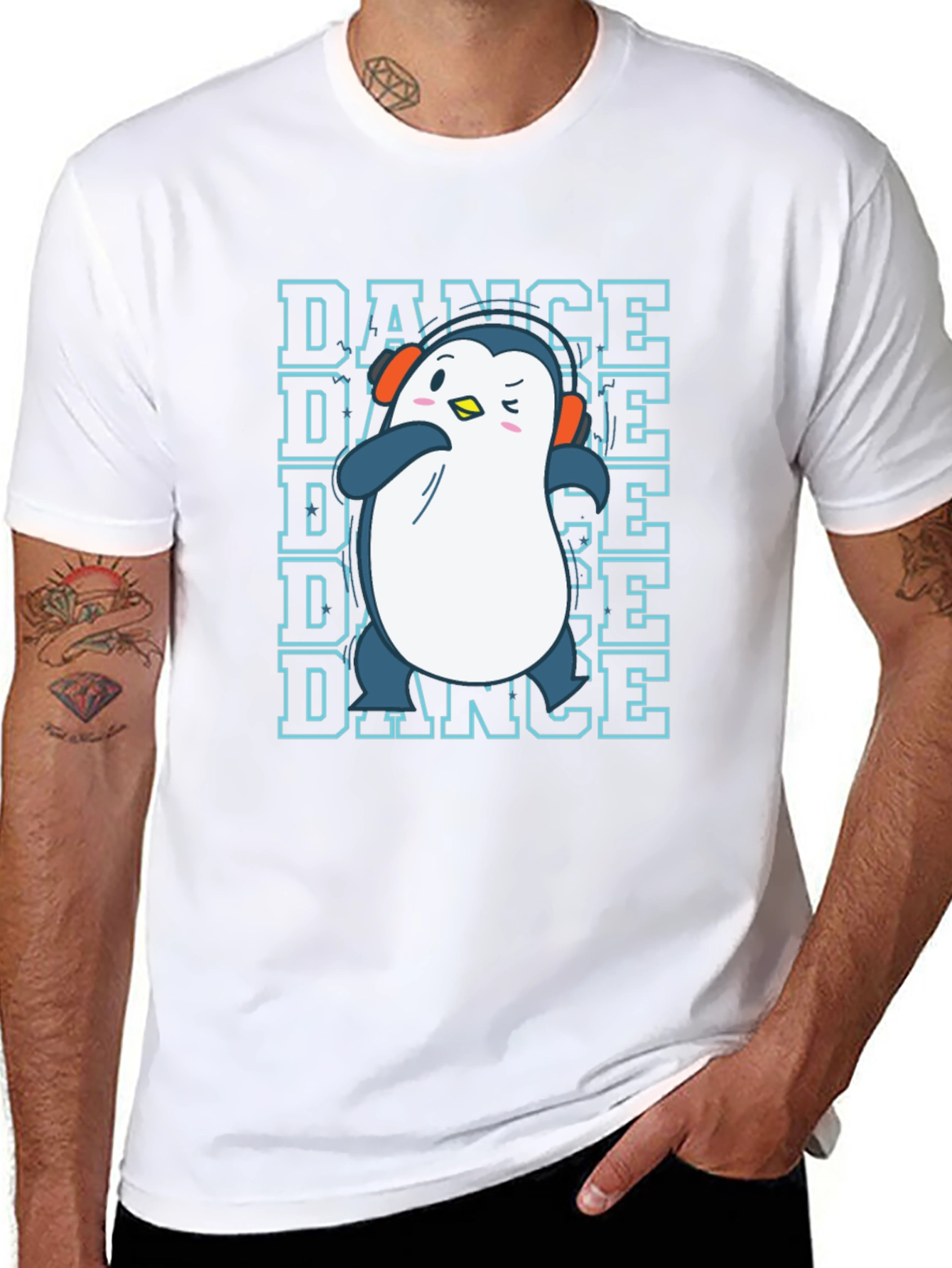 Dance Penguin Graphic T-Shirt
