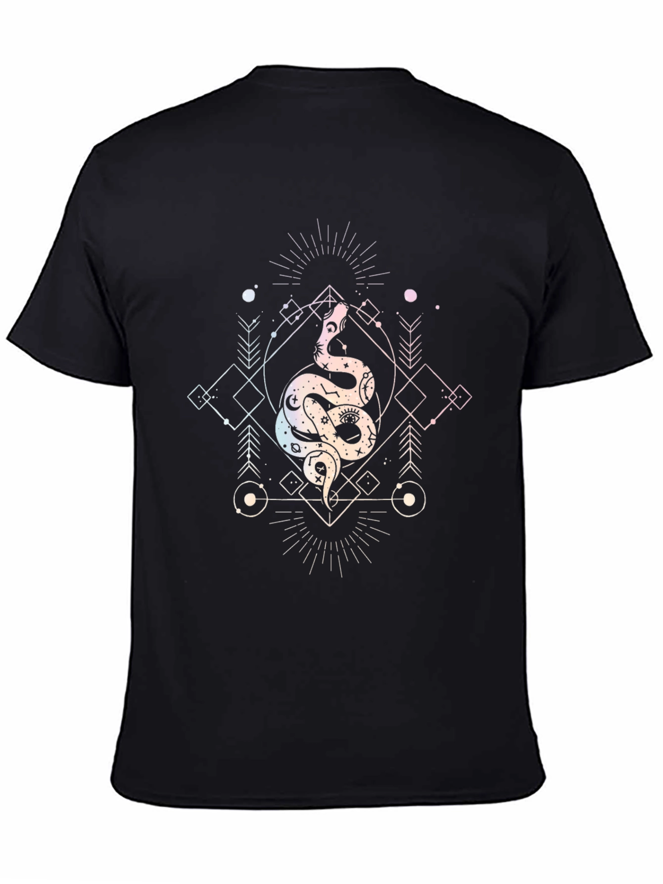 Mystic Snake Graphic T-Shirt - Black