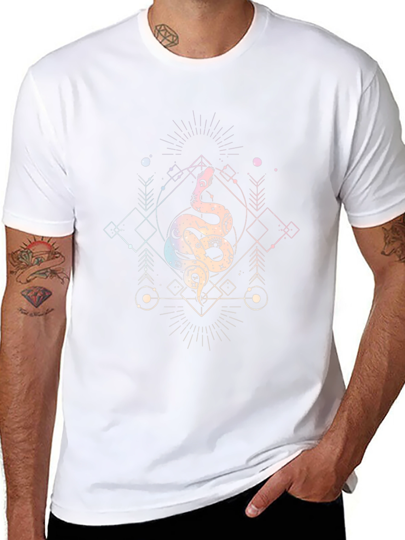 Mystic Snake Graphic T-Shirt - Black