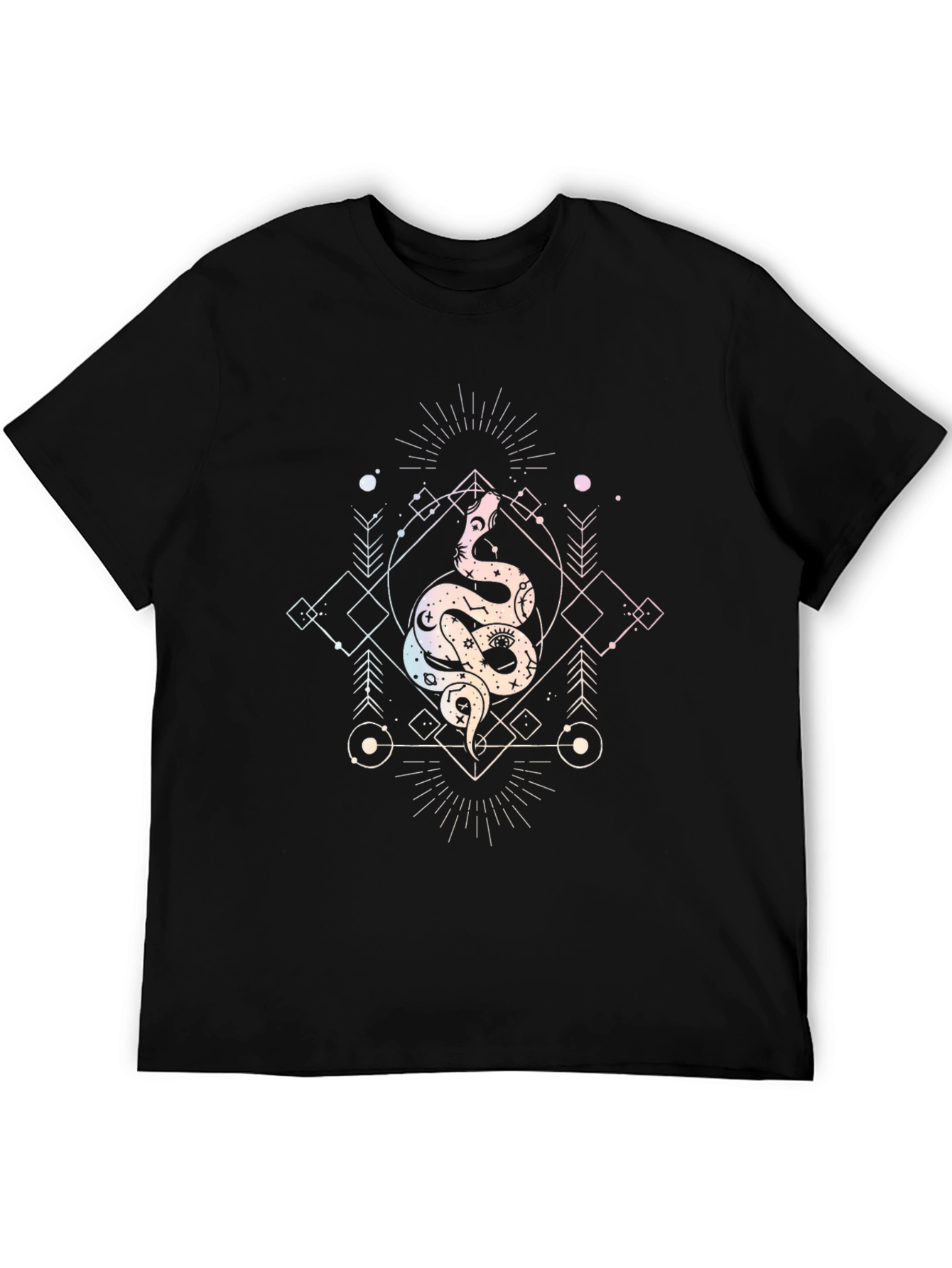Mystic Snake Graphic T-Shirt - Black