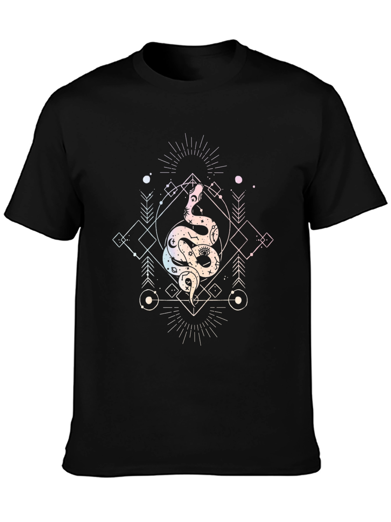 Mystic Snake Graphic T-Shirt - Black