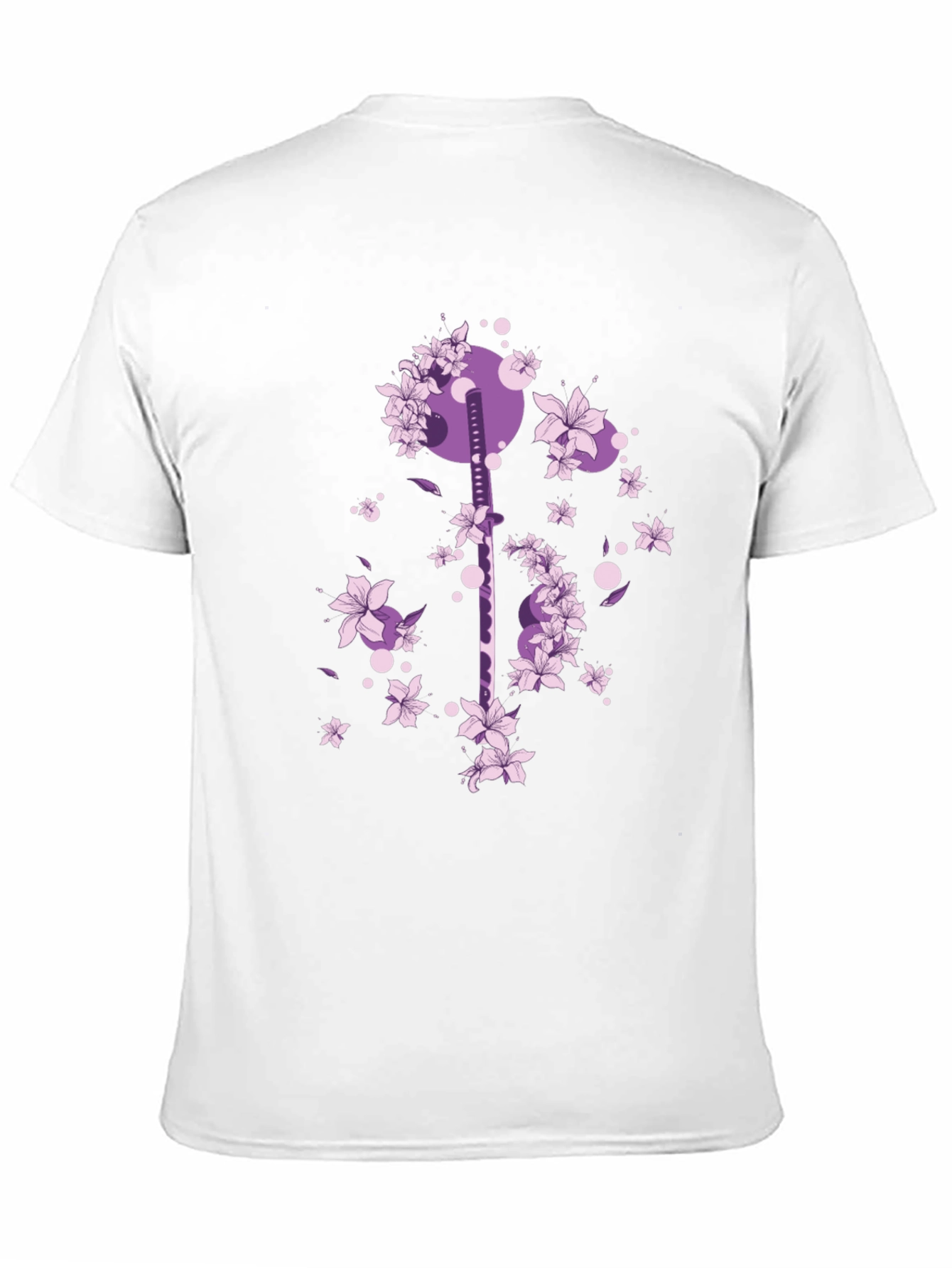 Katana & Cherry Blossom Graphic Tee