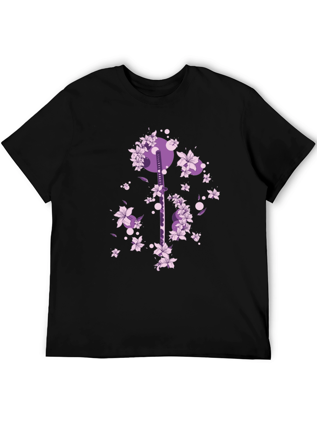 Katana & Cherry Blossom Graphic Tee