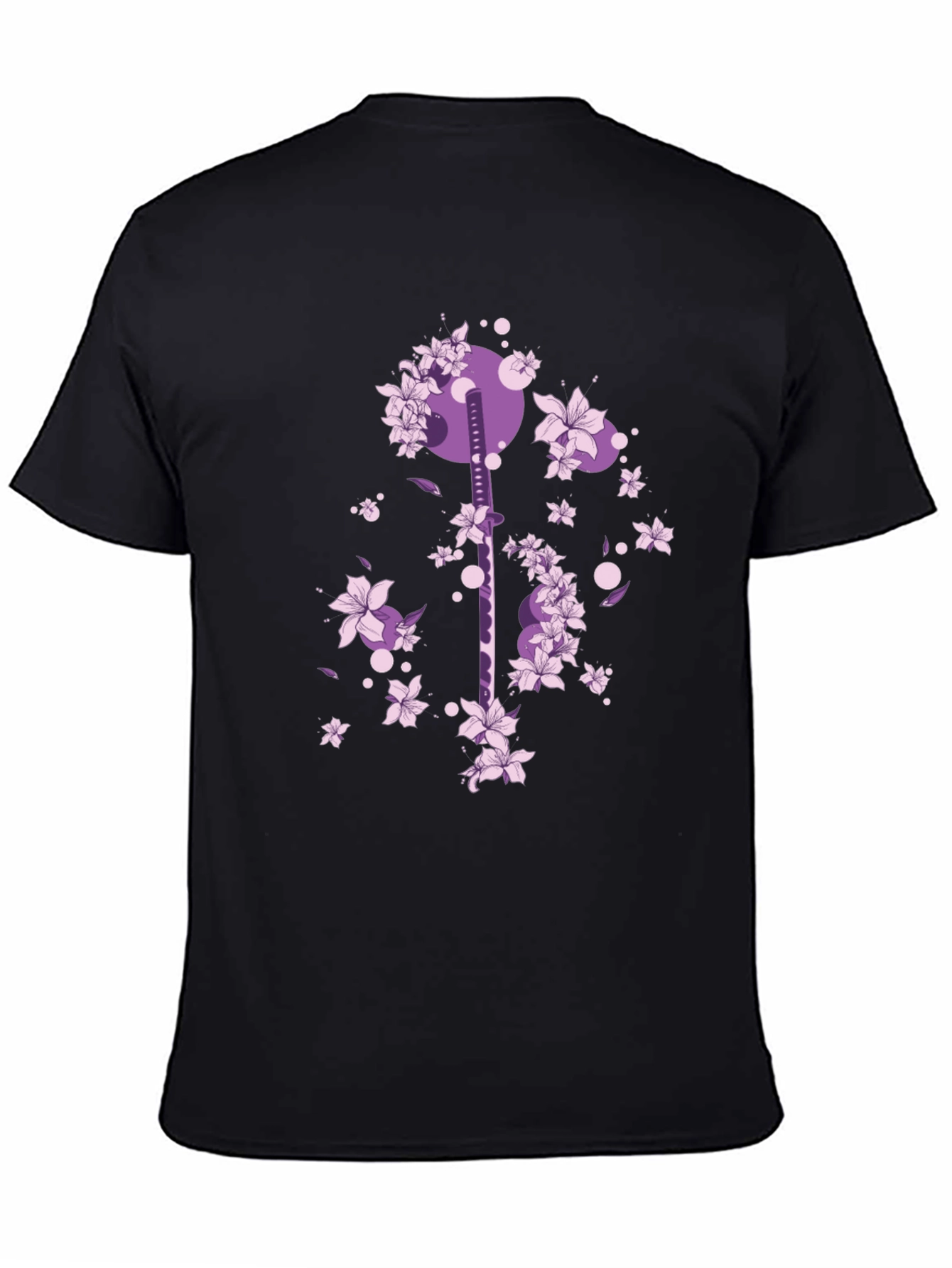 Katana & Cherry Blossom Graphic Tee