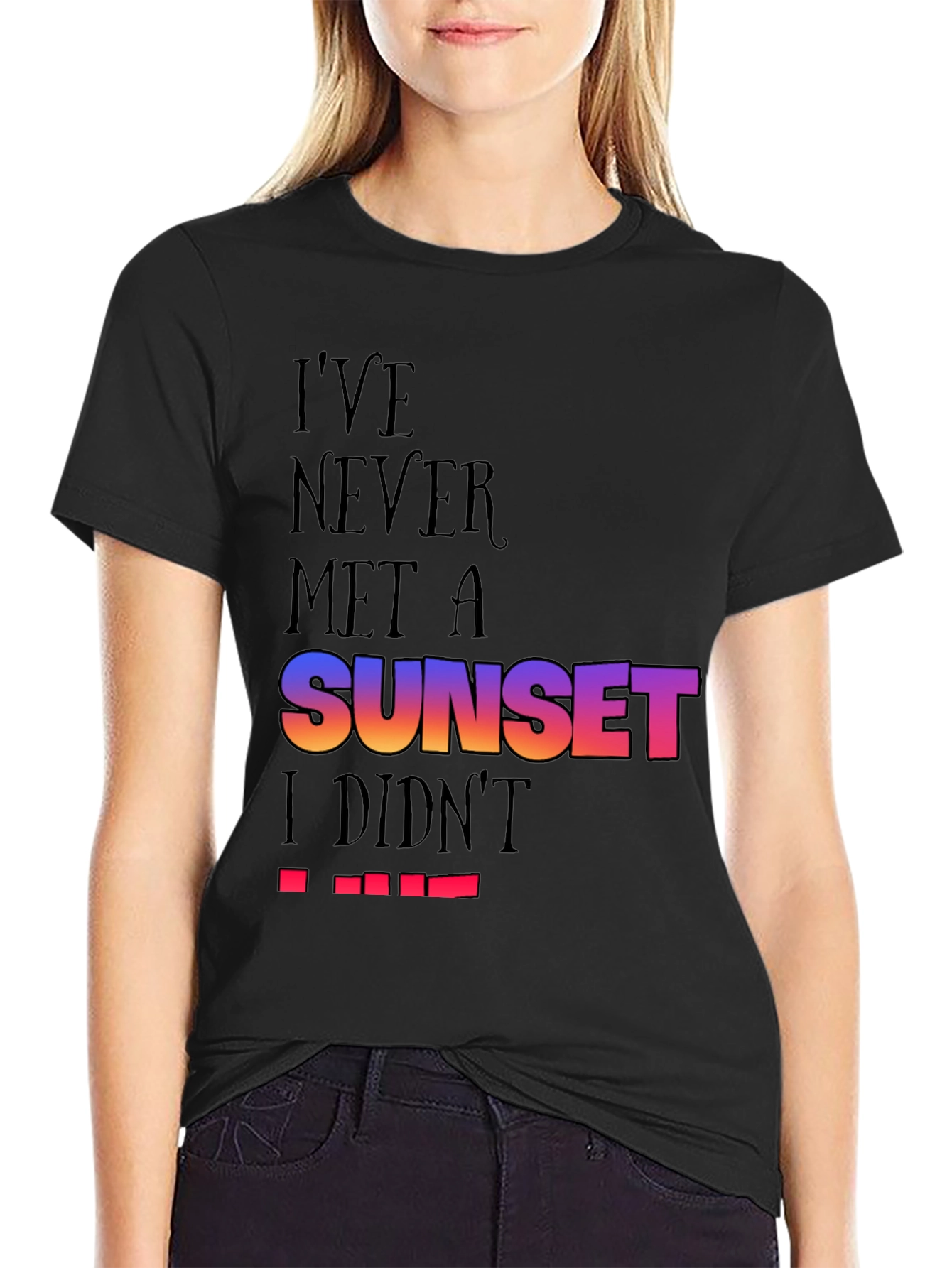 Sunset Lover Black T-Shirt