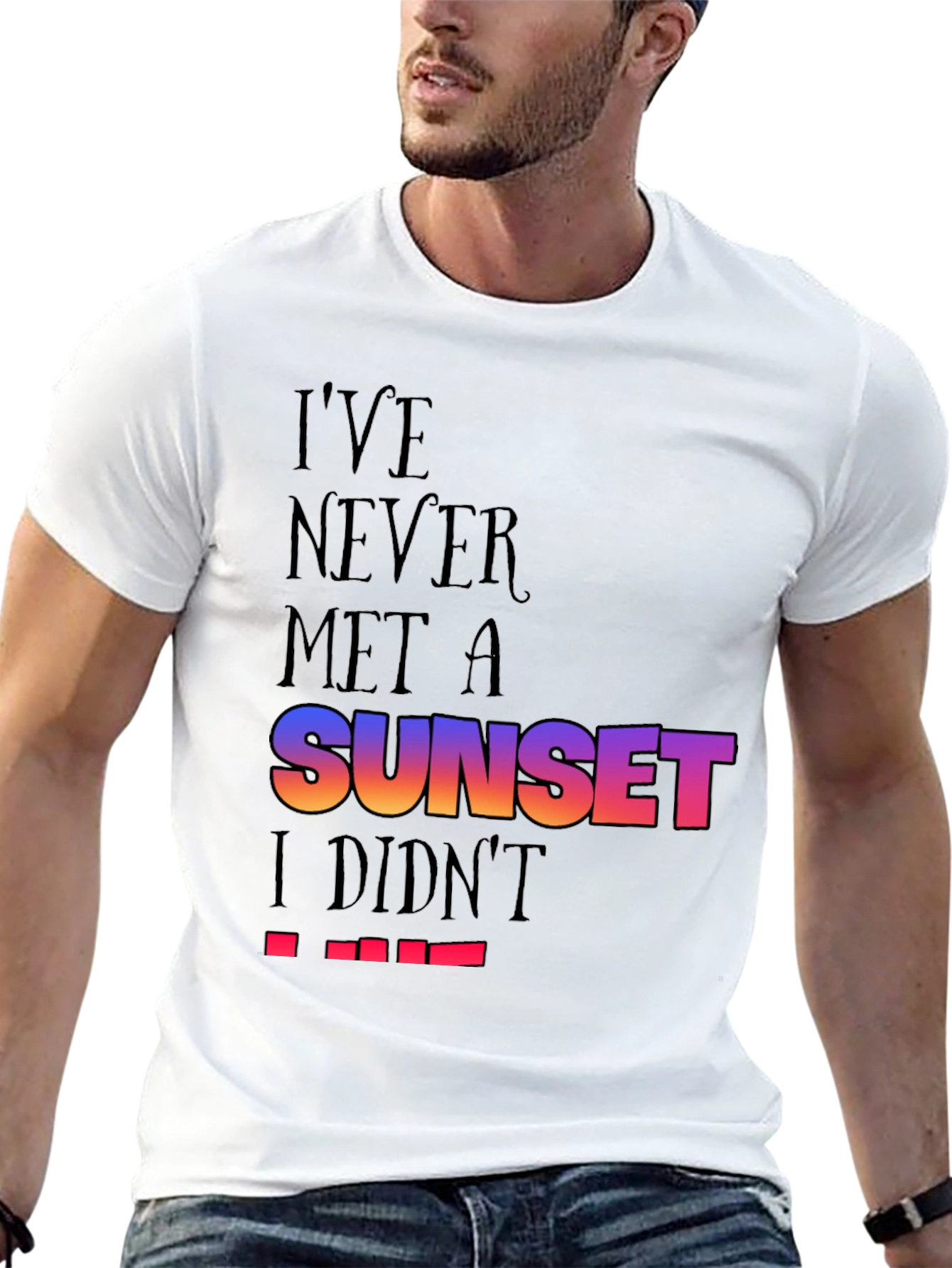 Sunset Lover Black T-Shirt