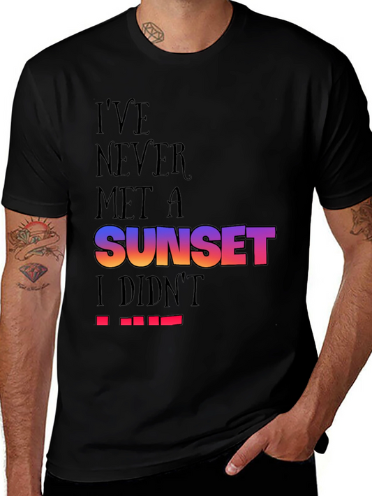 Sunset Lover Black T-Shirt