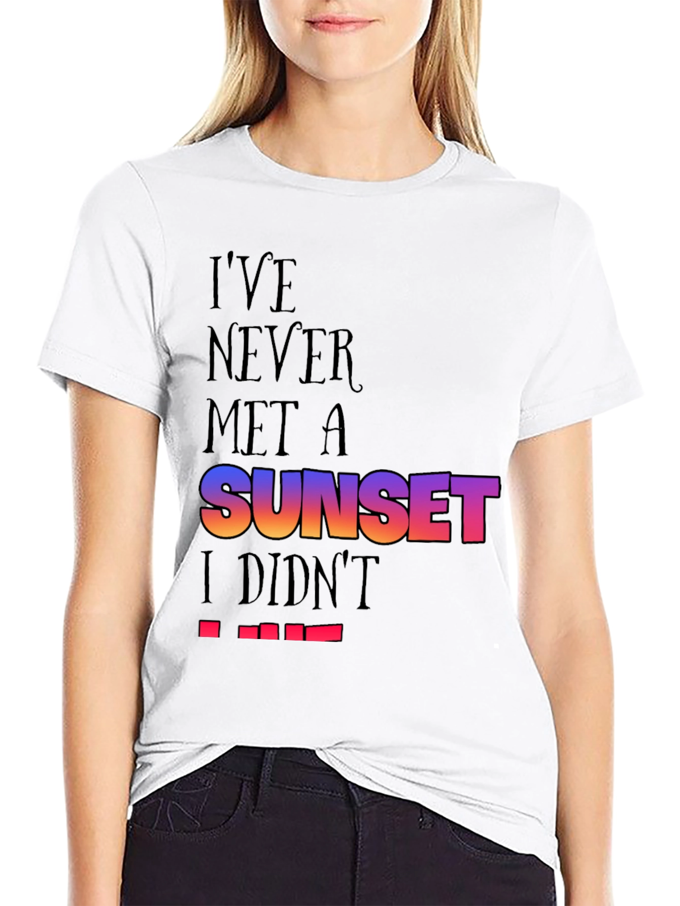 Sunset Lover Black T-Shirt