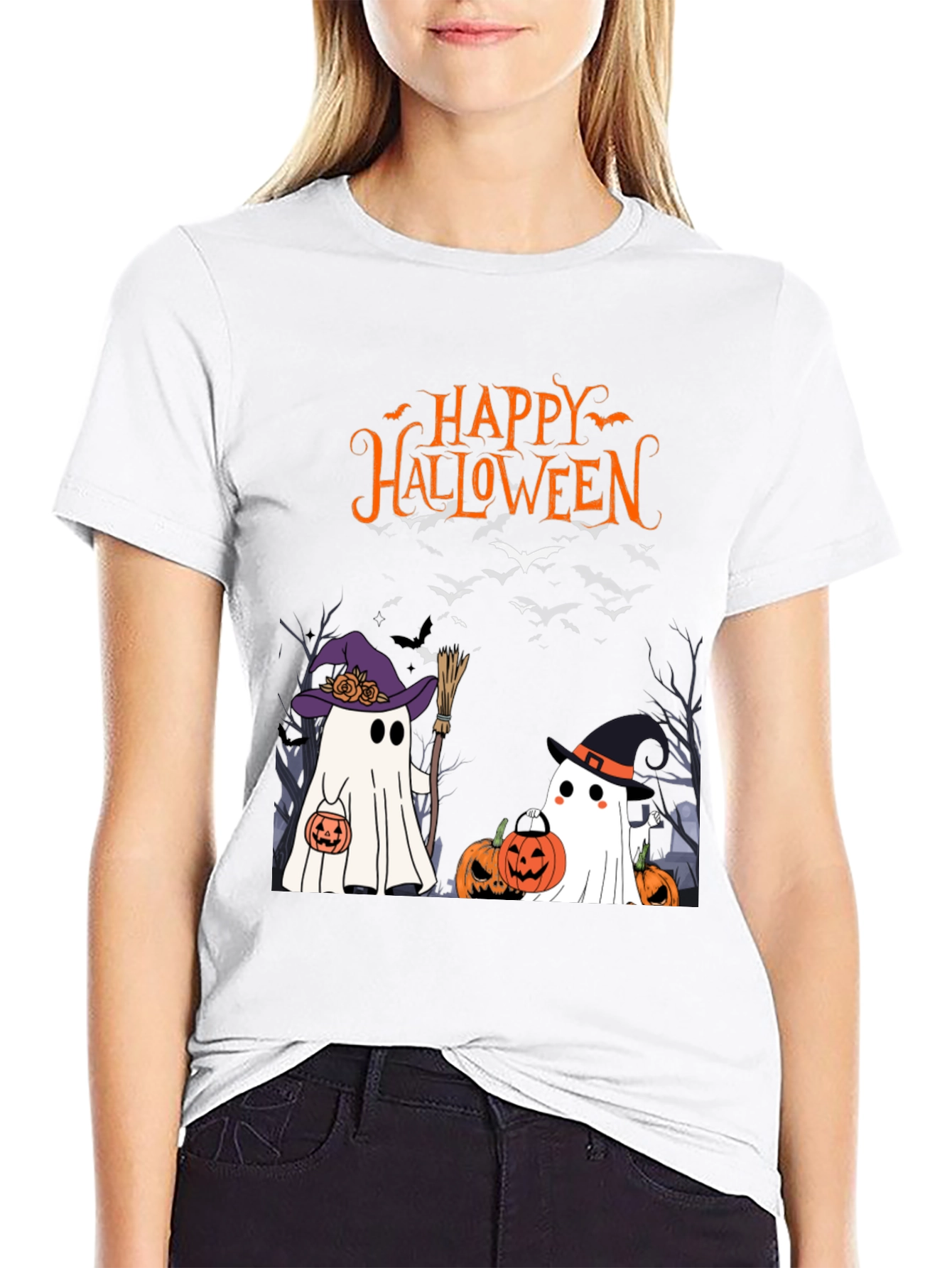 Halloween Ghost T-Shirt Spooky Season Tee