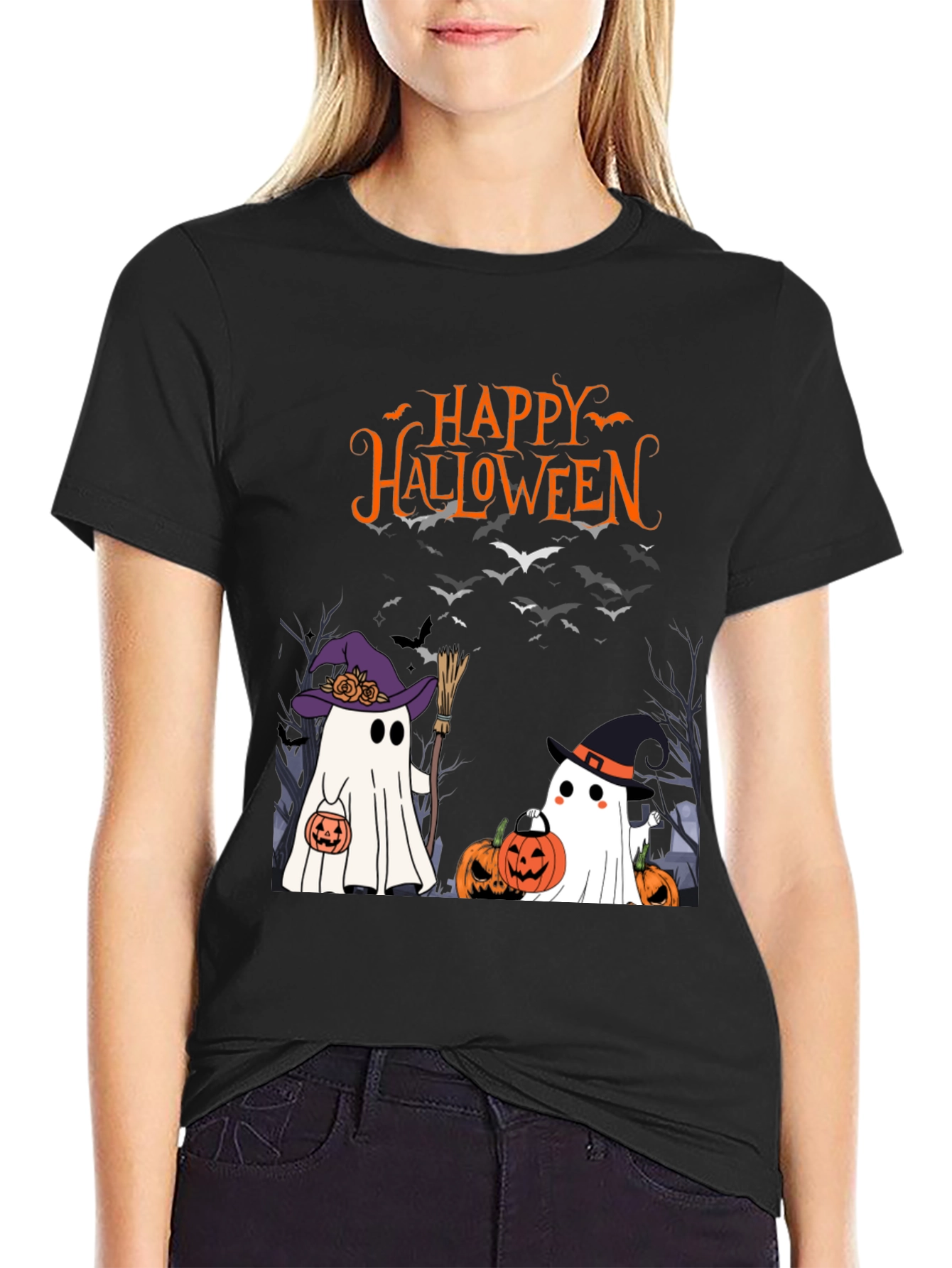 Halloween Ghost T-Shirt Spooky Season Tee