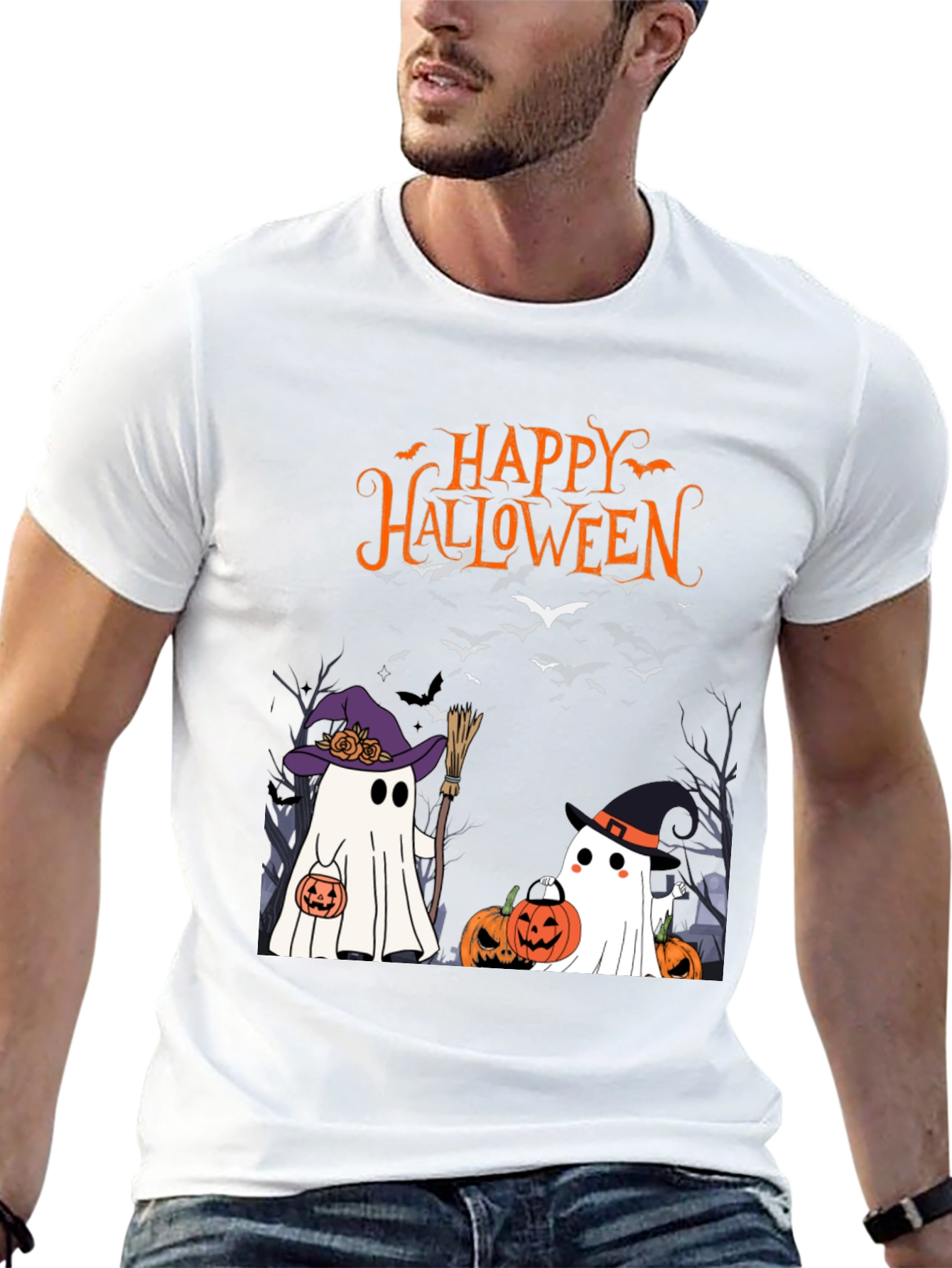 Halloween Ghost T-Shirt Spooky Season Tee