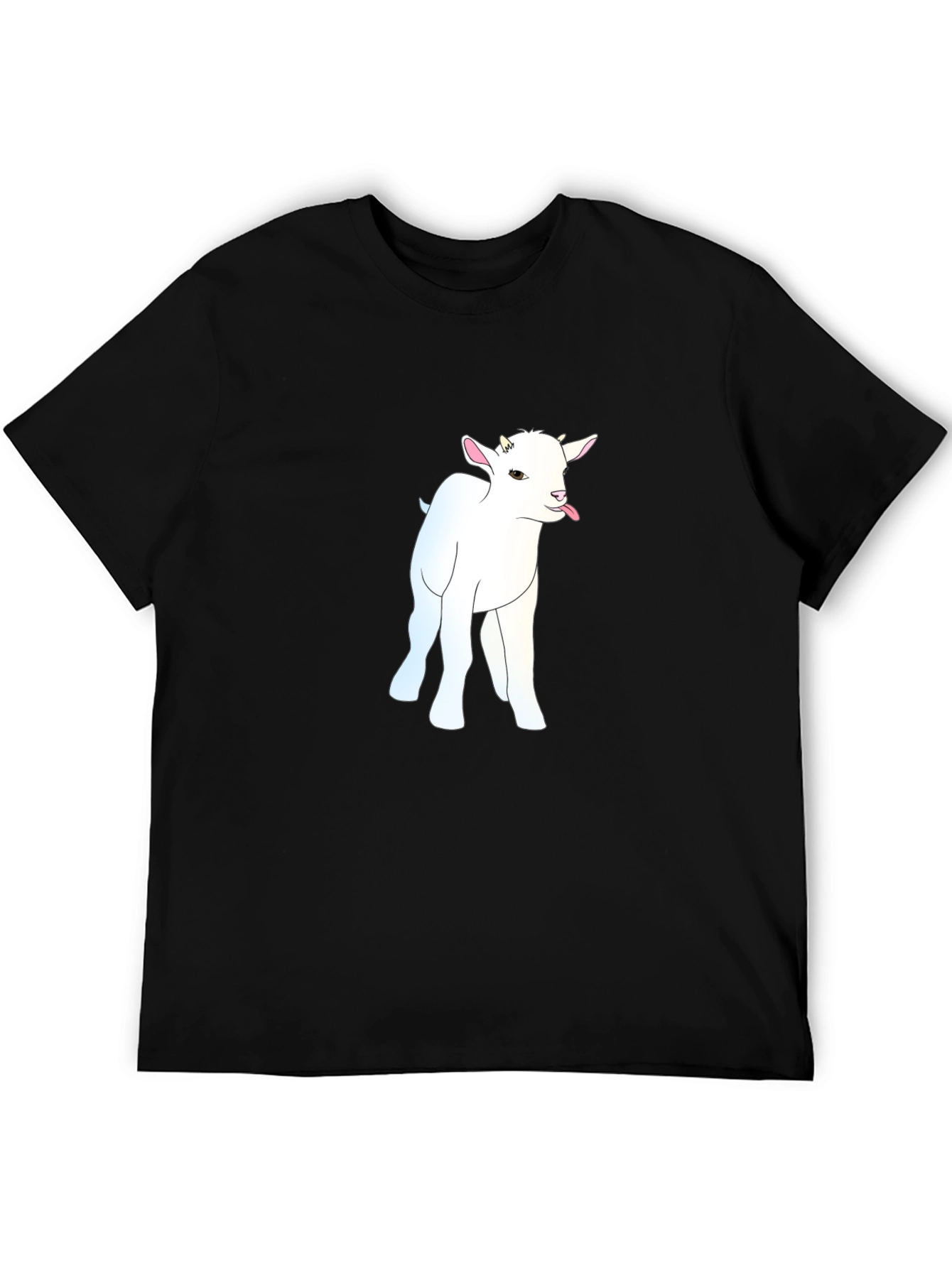 Goat Graphic Tee - Black Cotton Blend