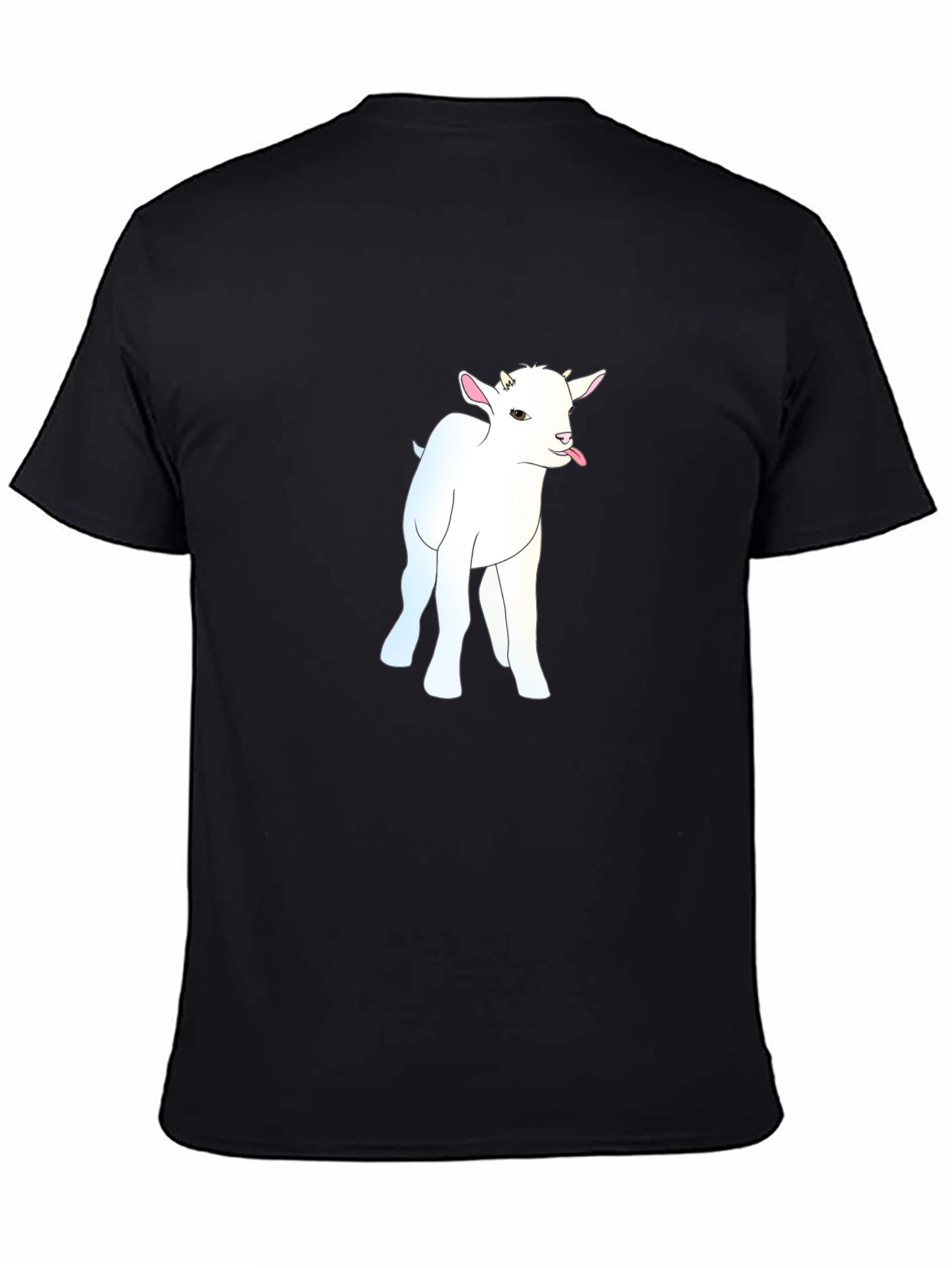 Goat Graphic Tee - Black Cotton Blend