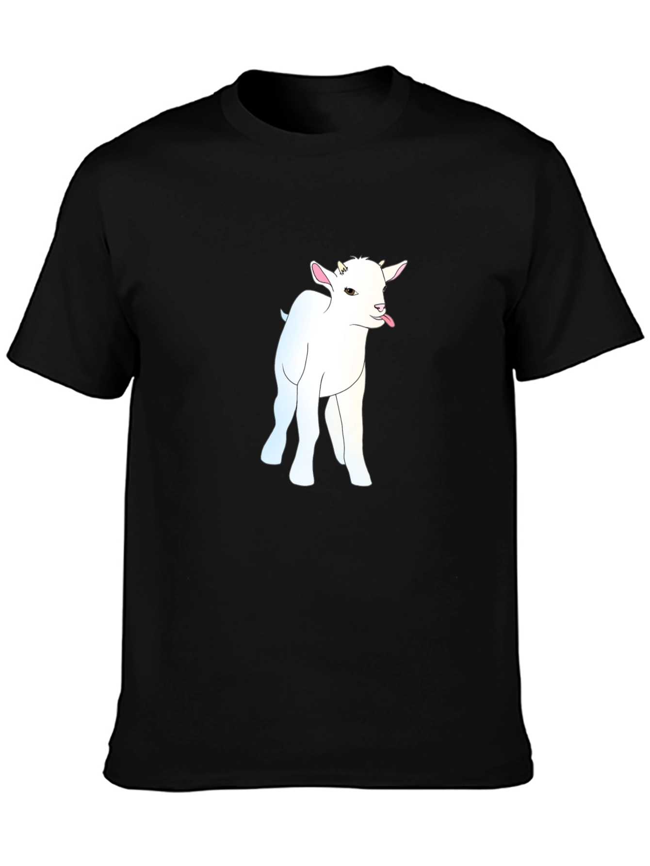 Goat Graphic Tee - Black Cotton Blend