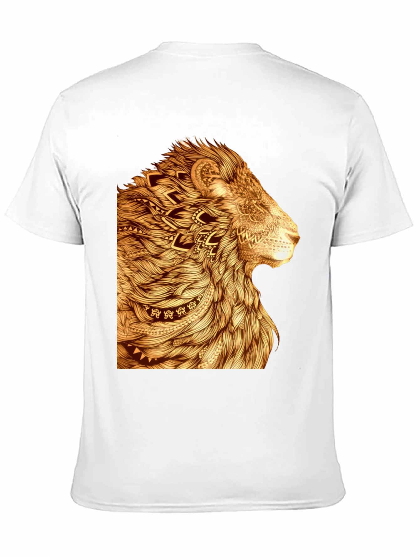 Lion Art Graphic T-Shirt - Stylish Animal Print Tee