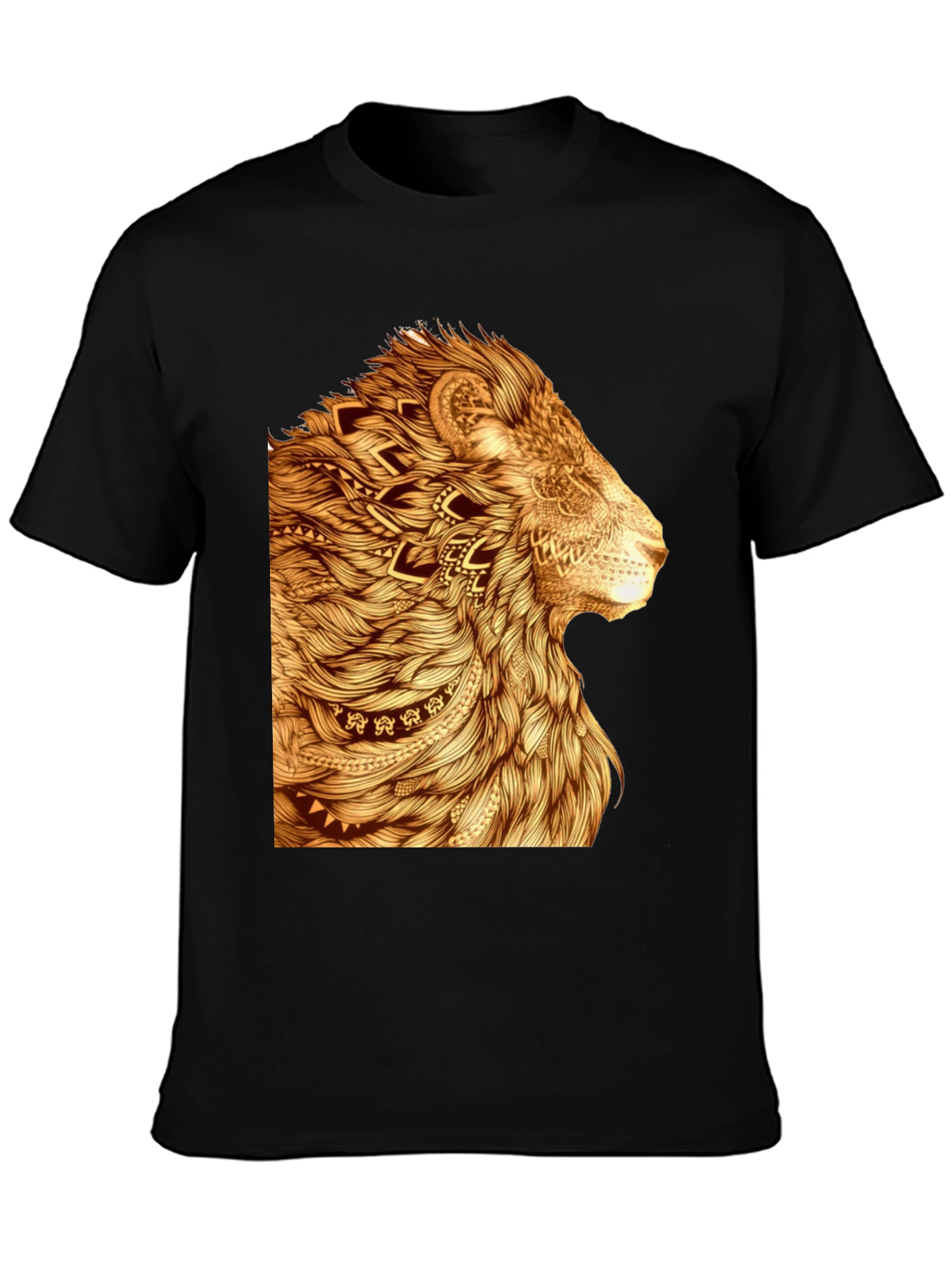 Lion Art Graphic T-Shirt - Stylish Animal Print Tee