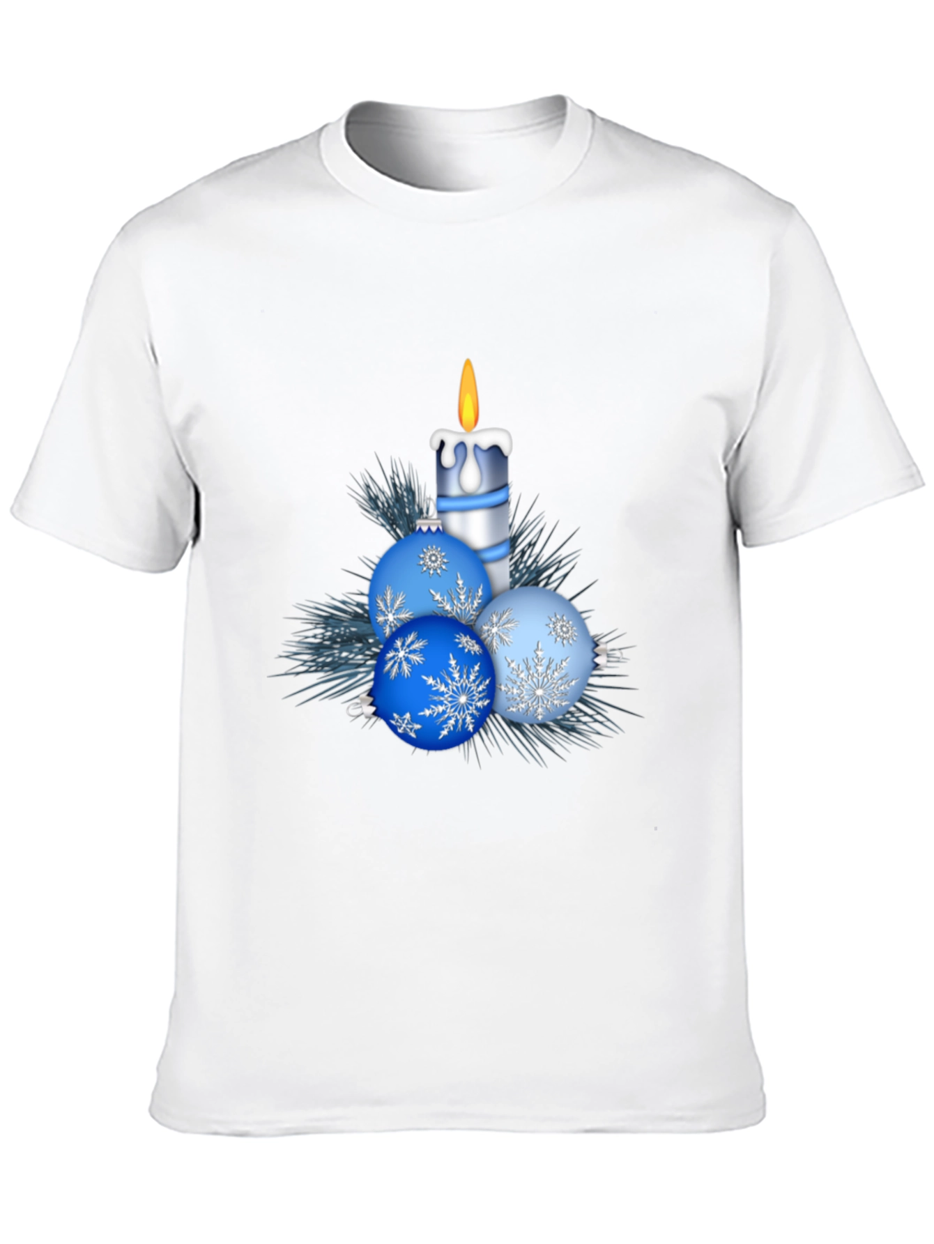 Festive Holiday Candle & Ornament T-Shirt