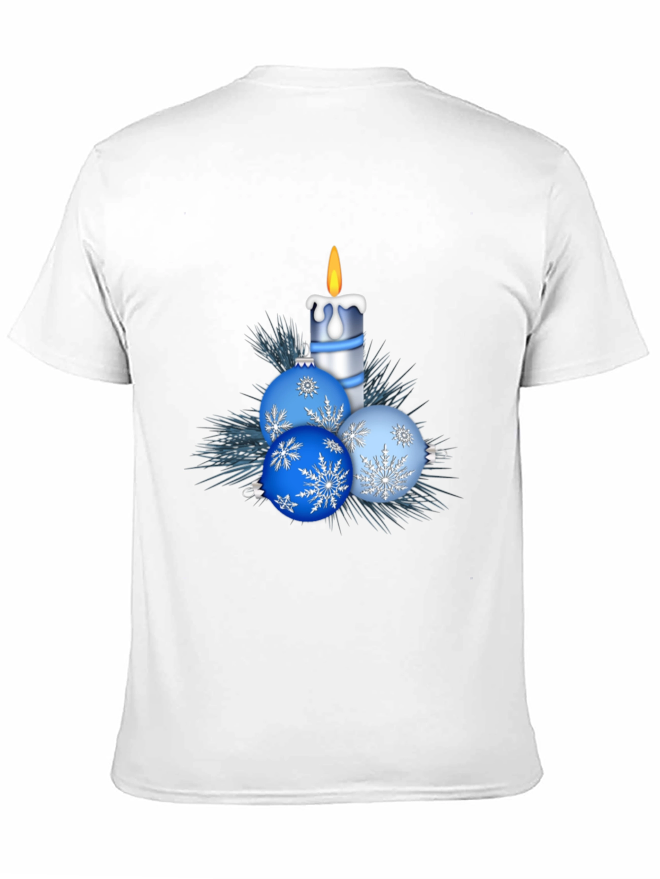 Festive Holiday Candle & Ornament T-Shirt