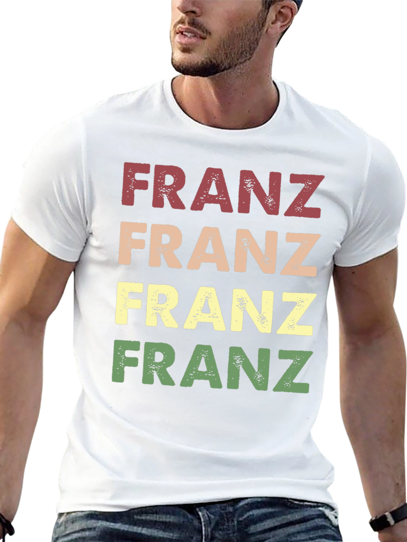 Retro Franz T-Shirt - Unique Personalized Name Tee