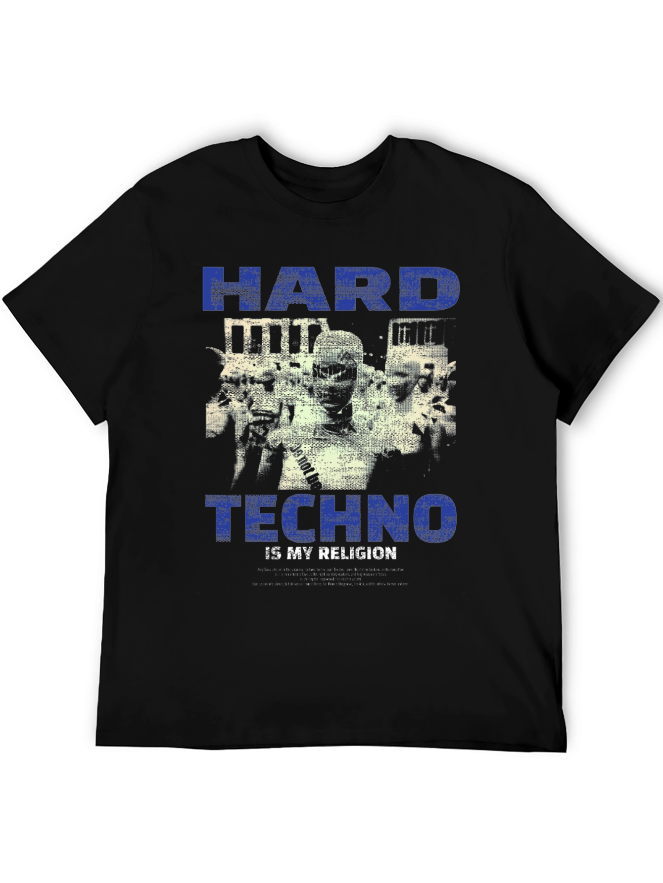Hard Techno is My Religion Black Graphic T-Shirt